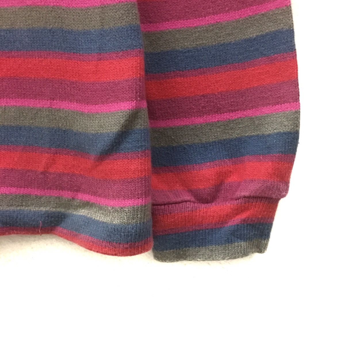 Japanese Brand Vintage Sweatshirt CrewNeck Multicolour Stripes Design Size US M / EU 48-50 / 2 - 5 Thumbnail