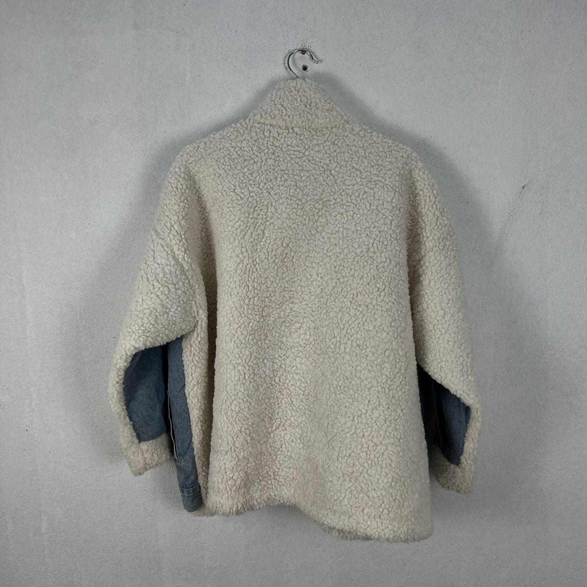 Japanese Brand RARE NANG9 DENIM PLUS FLEECE B3 STYLE JACKET Size US L / EU 52-54 / 3 - 9 Thumbnail