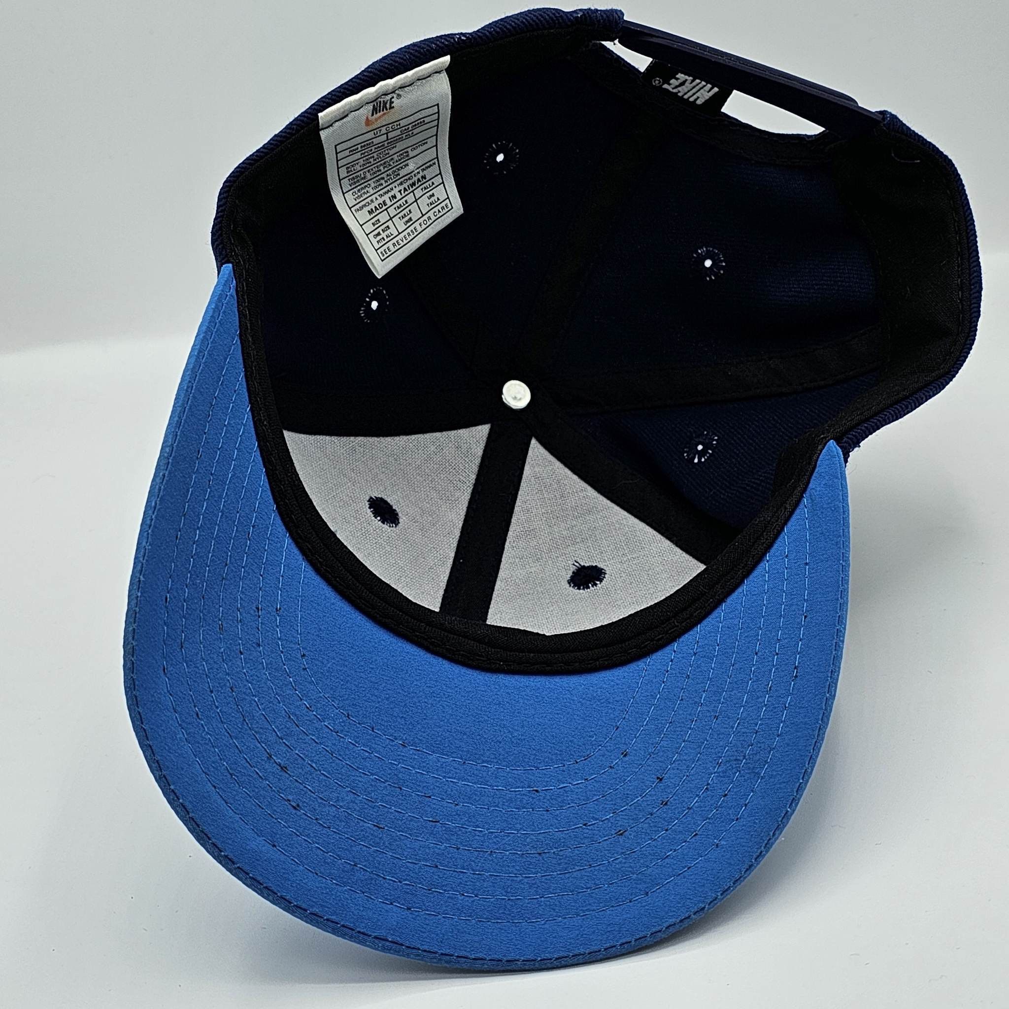 Nike × Vintage Nike Vintage 90s Blue Snapback Hat Size ONE SIZE - 5 Thumbnail