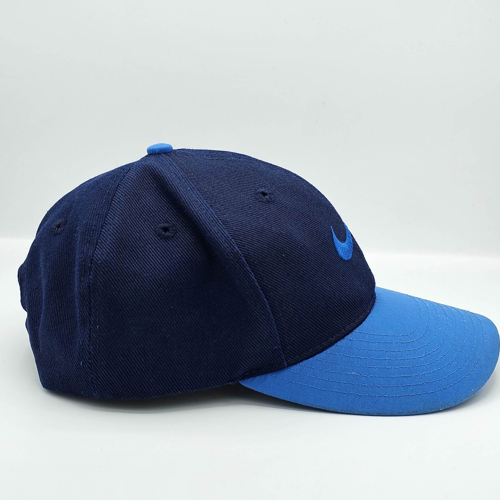 Nike × Vintage Nike Vintage 90s Blue Snapback Hat Size ONE SIZE - 3 Thumbnail