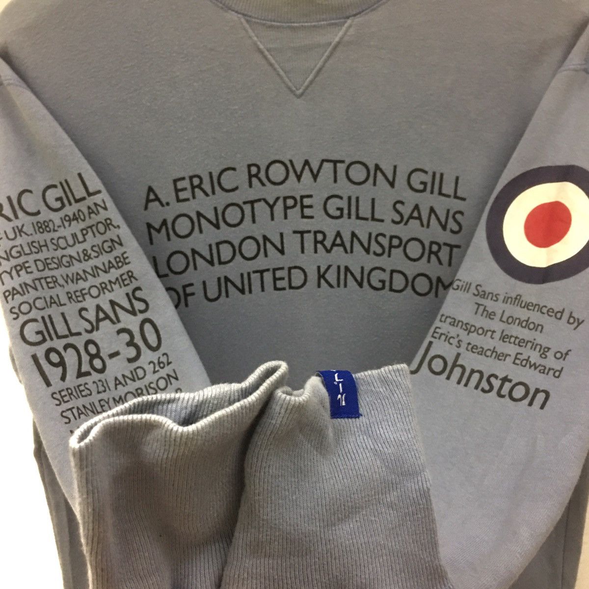 Japanese Brand × Loopwheeler × Vintage Vintage LOOPWHEELER Sweatshirt Crew Arthur Eric Rowton Gill Size US S / EU 44-46 / 1 - 8 Thumbnail