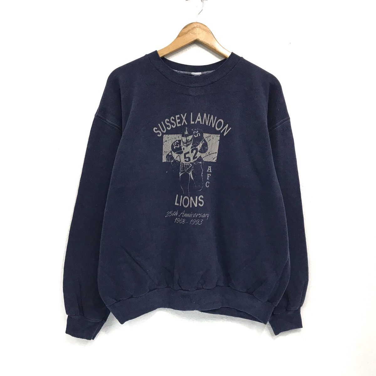 Sports Specialties × Vintage 25thAnniversary AFC Sweatshirt Spellout Sussex Lannon Lions Size US M / EU 48-50 / 2 - 2 Thumbnail