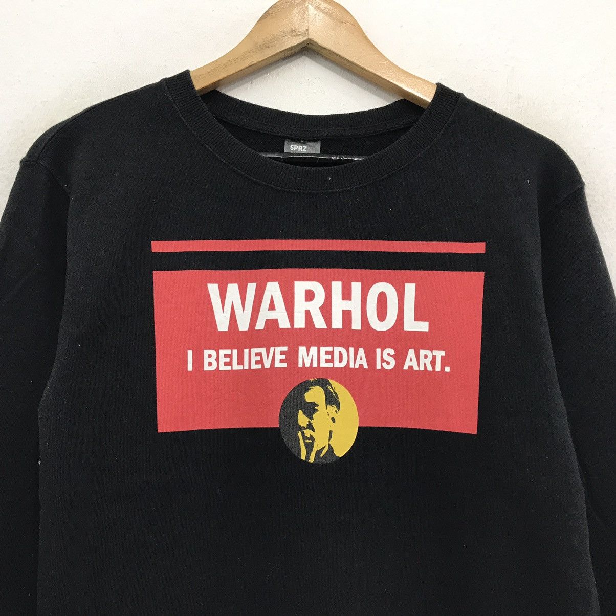 Andy Warhol × Vintage Andy Warhol Sweatshirt Crewneck Biglogo Spellout Size US S / EU 44-46 / 1 - 3 Thumbnail