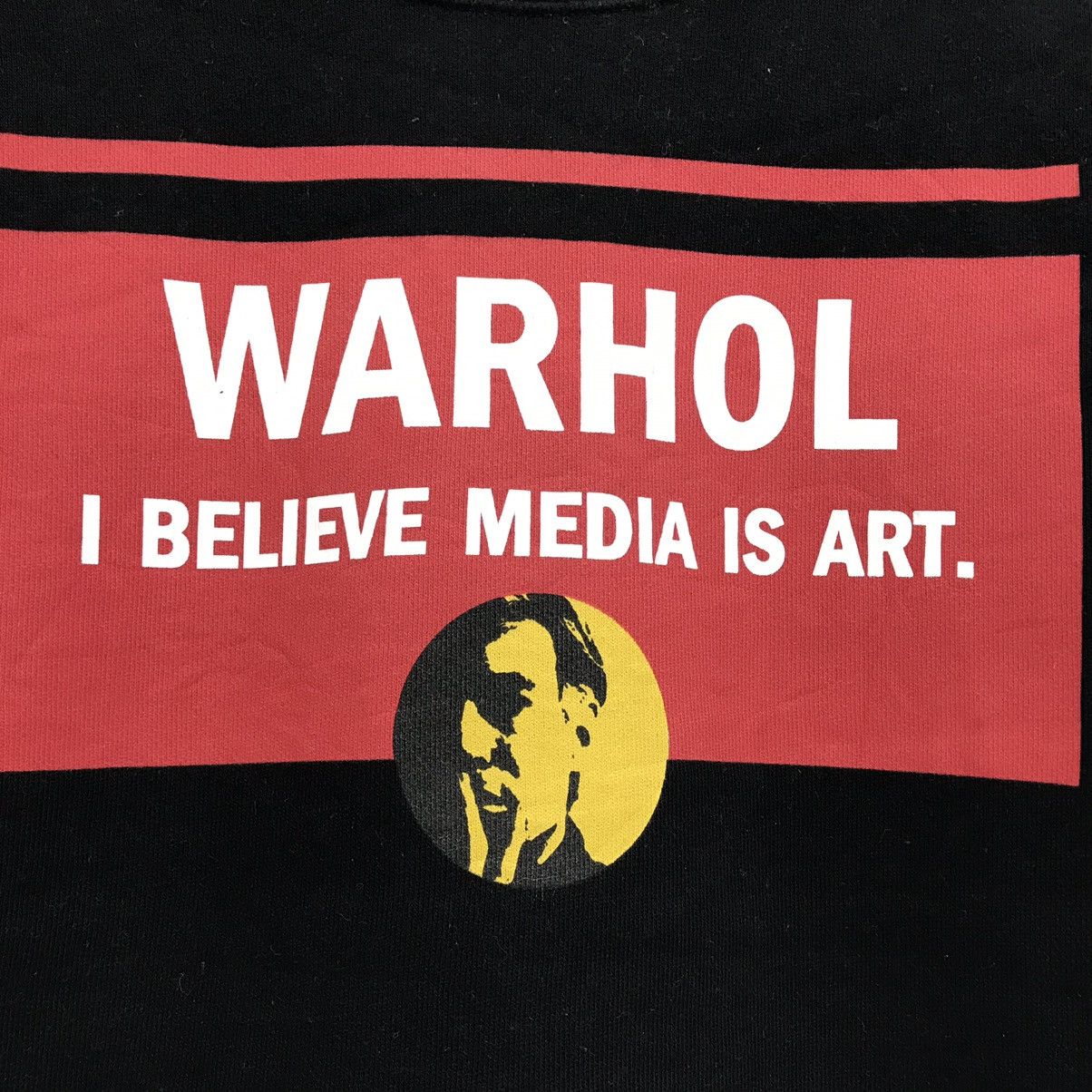 Andy Warhol × Vintage Andy Warhol Sweatshirt Crewneck Biglogo Spellout Size US S / EU 44-46 / 1 - 2 Thumbnail