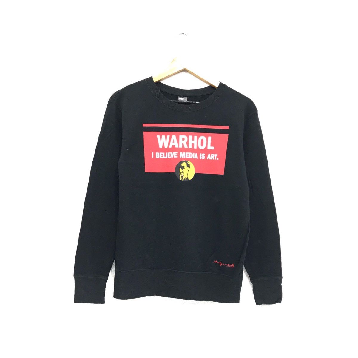 Andy Warhol × Vintage Andy Warhol Sweatshirt Crewneck Biglogo Spellout Size US S / EU 44-46 / 1 - 1 Thumbnail