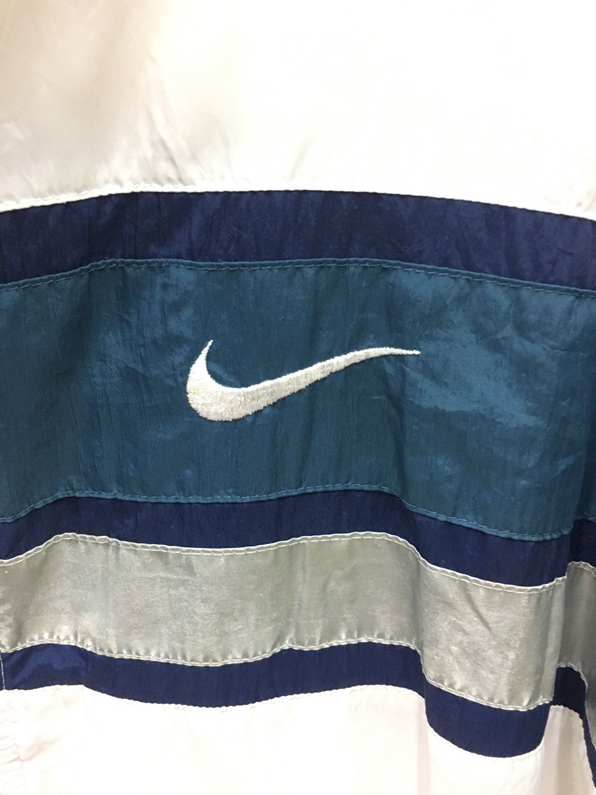 Nike × Vintage Vintage 90s Nike big logo Spellout jacket Size US XL / EU 56 / 4 - 6 Thumbnail