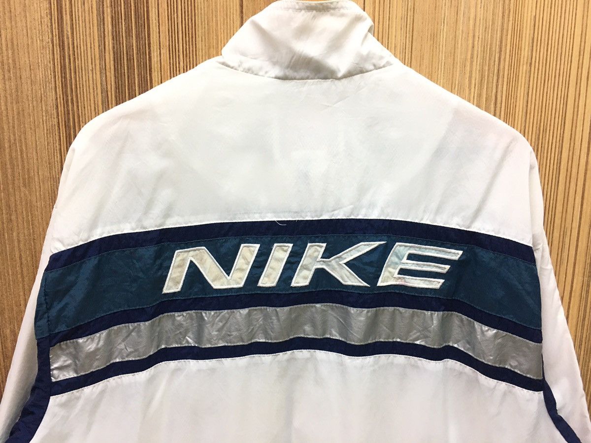 Nike × Vintage Vintage 90s Nike big logo Spellout jacket Size US XL / EU 56 / 4 - 3 Thumbnail