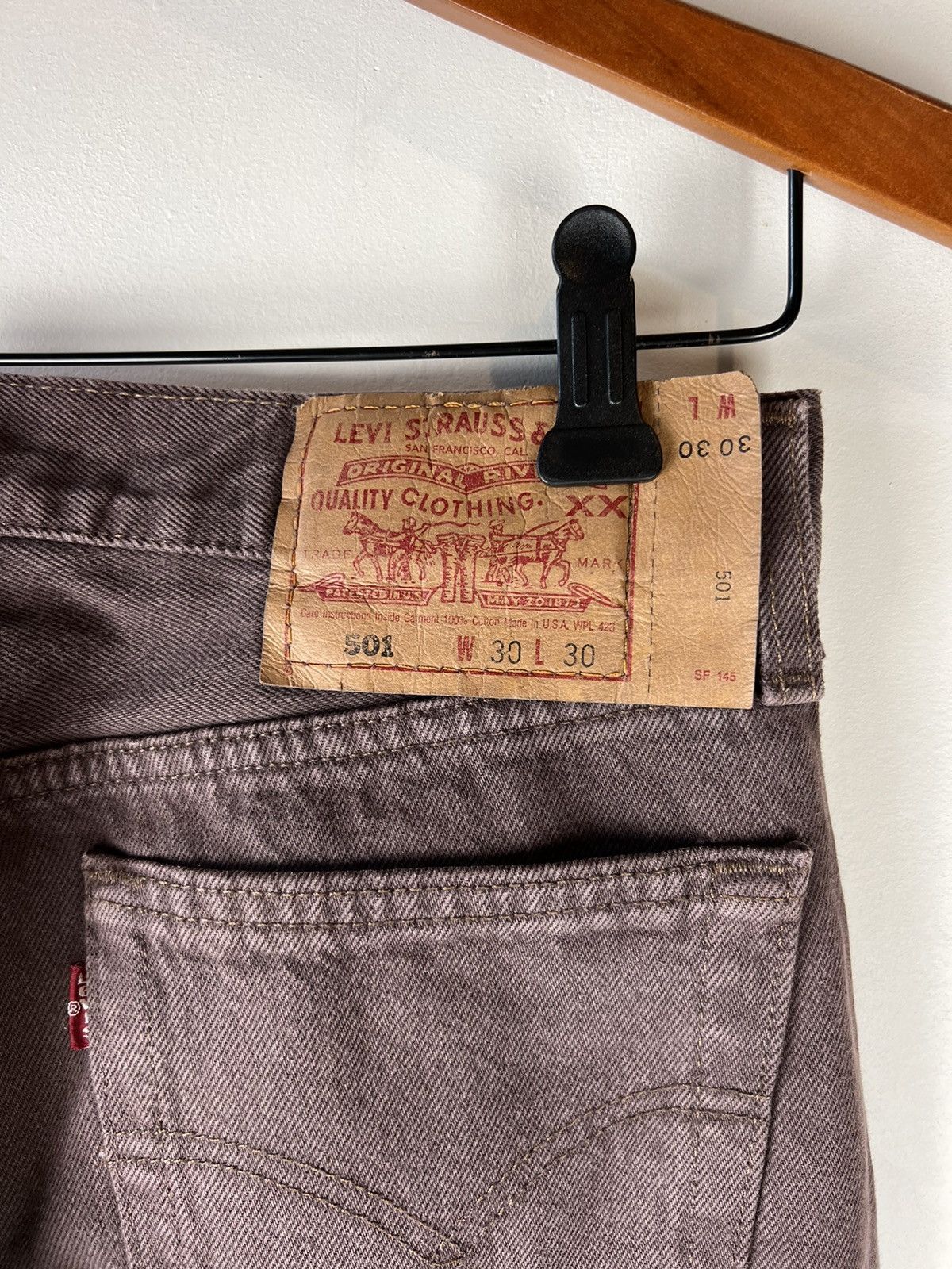 Levi's × Vintage Vintage Brown Levis 501 Jeans Made in USA Size US 28 / EU 44 - 3 Thumbnail