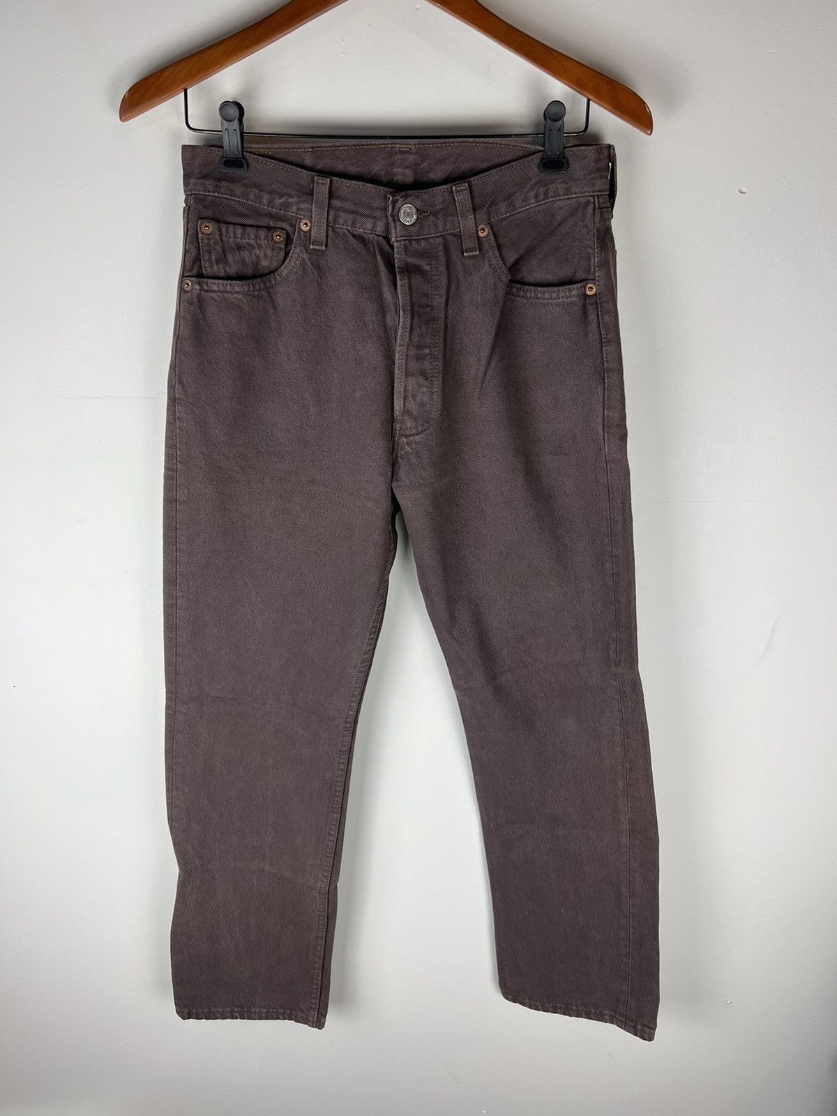 Levi's × Vintage Vintage Brown Levis 501 Jeans Made in USA Size US 28 / EU 44 - 1 Thumbnail