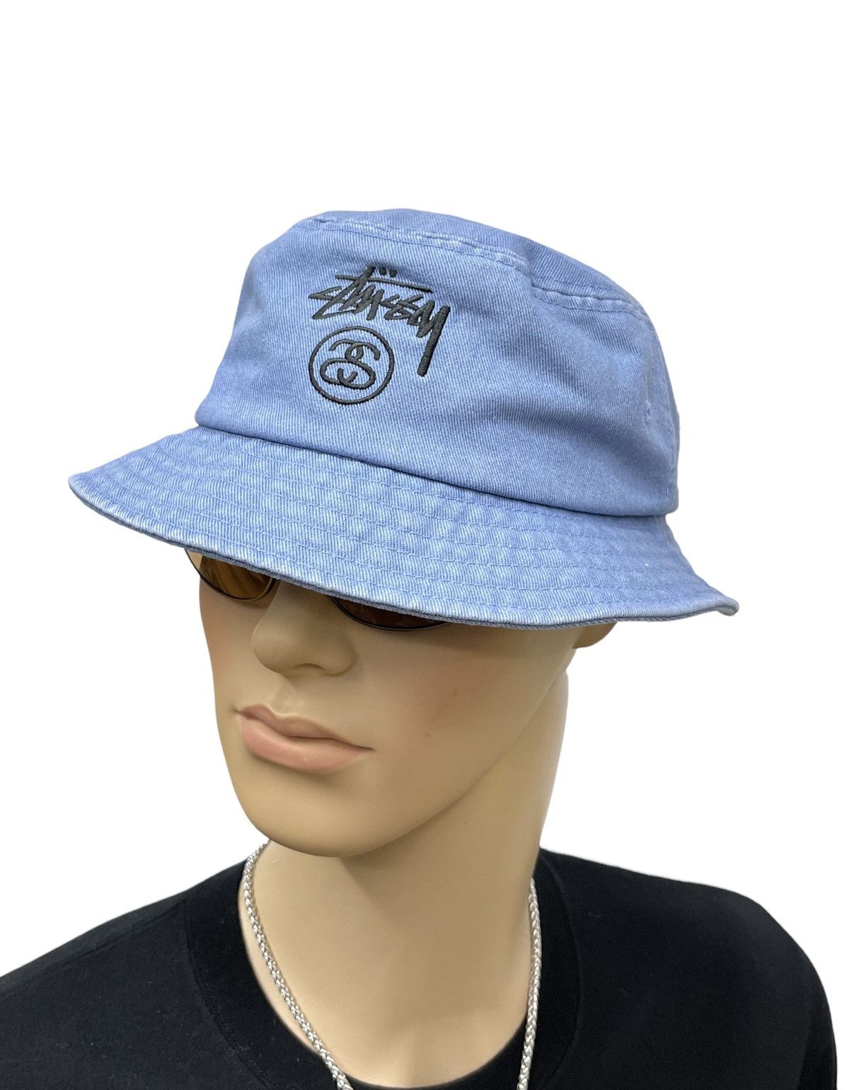 Stussy × Vintage Vintage STUSSY Embroidery Logo Bucket Hat Size ONE SIZE - 1 Thumbnail