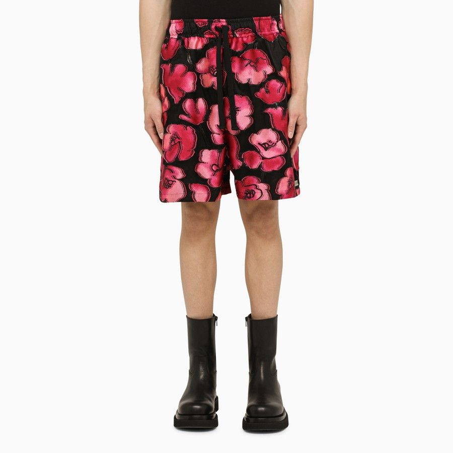 o1d2blof0623 Shorts in Black/fuchsia