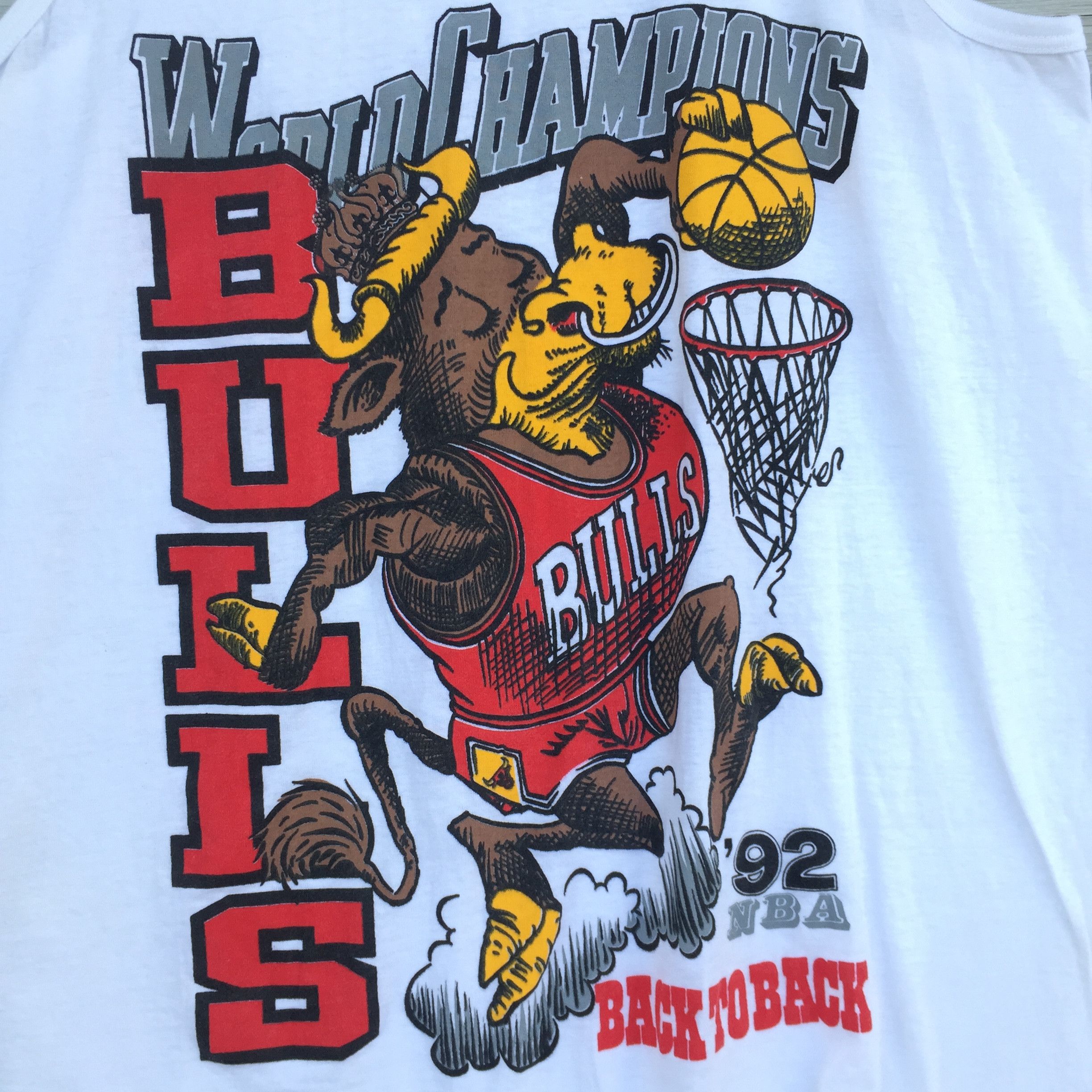 NBA × Vintage 90s Chicago Bulls Back To Back World Champions 1992 Final Size US L / EU 52-54 / 3 - 2 Thumbnail