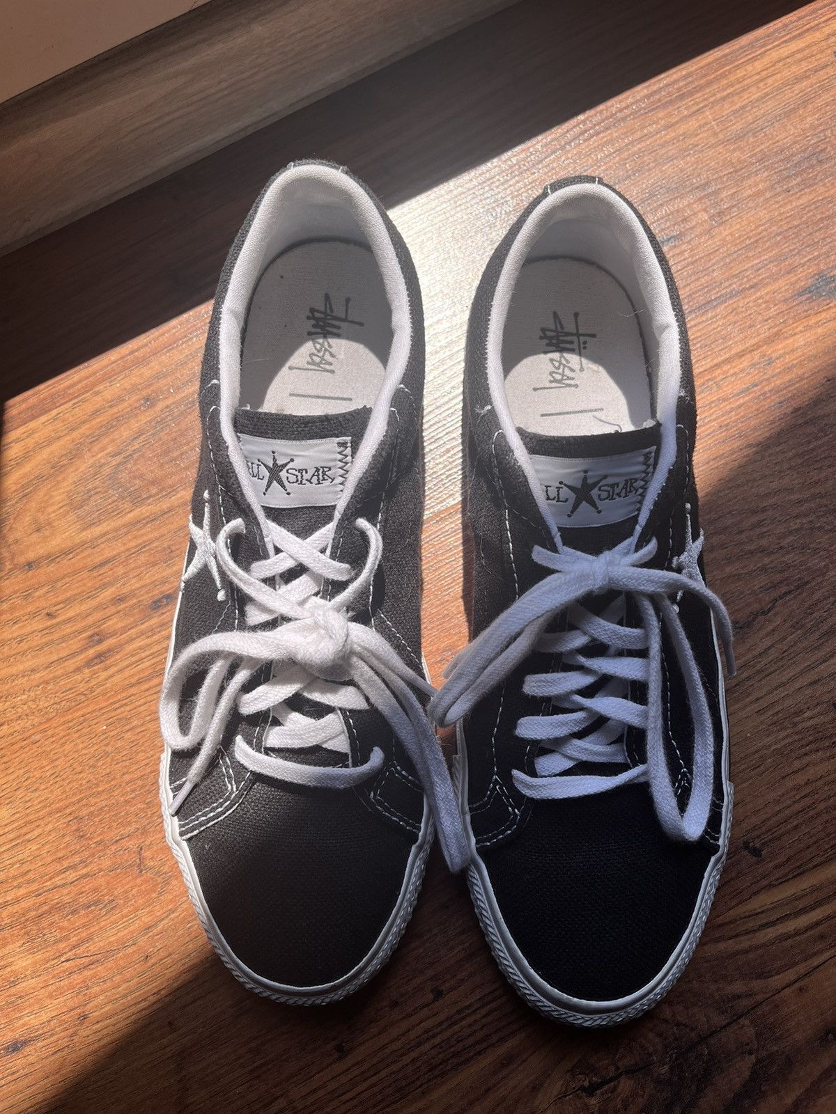 Converse x Stüssy One Star OX Low Black/White sneakers
