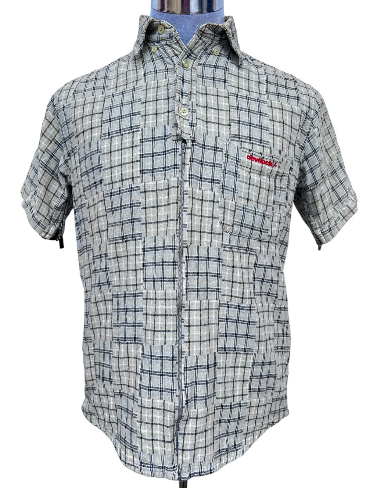 Devilock × Japanese Brand DEVILOCK PLAID SHIRT ZIPPER Size US M / EU 48-50 / 2 - 1 Thumbnail