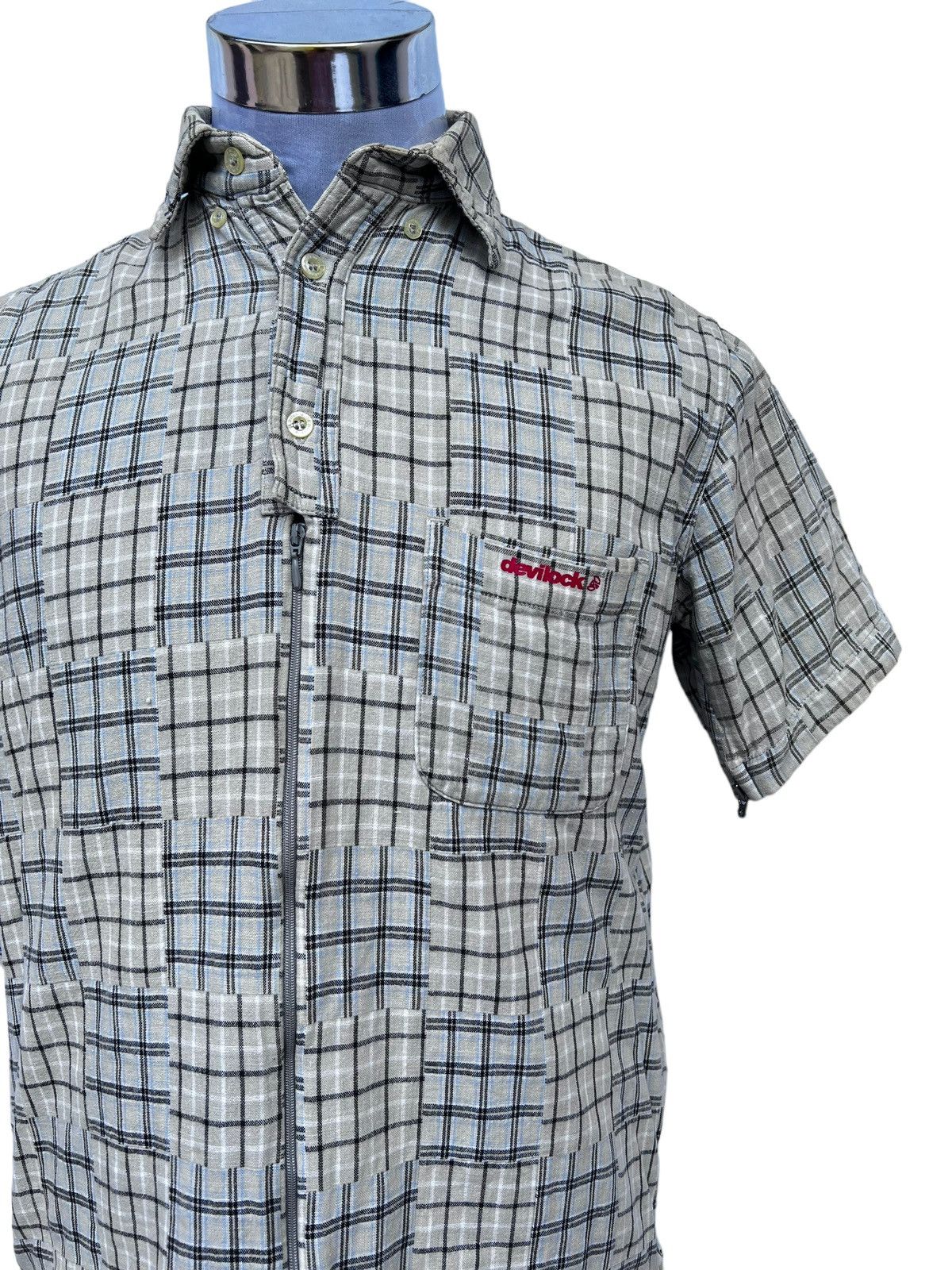 Devilock × Japanese Brand DEVILOCK PLAID SHIRT ZIPPER Size US M / EU 48-50 / 2 - 4 Thumbnail