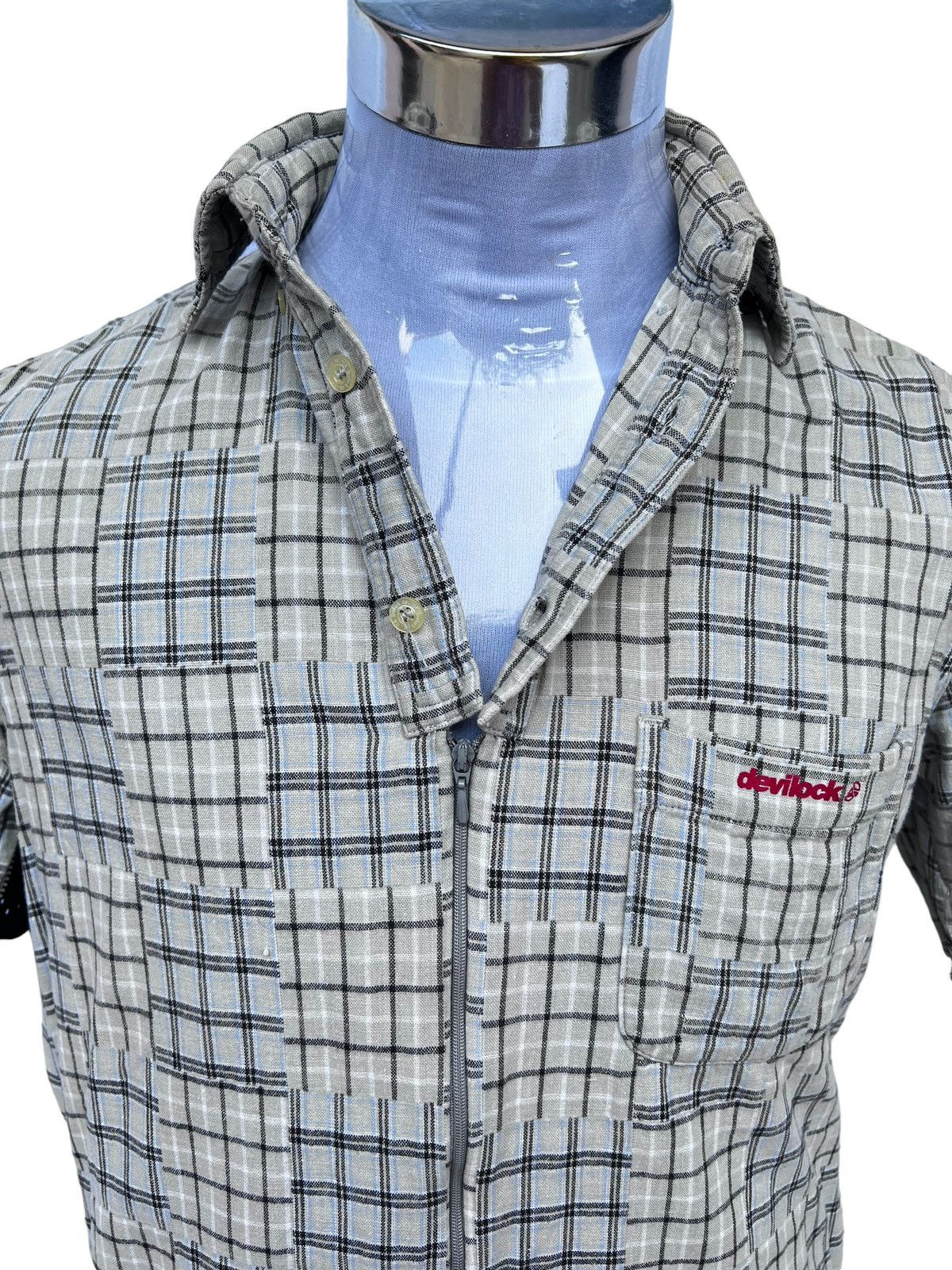 Devilock × Japanese Brand DEVILOCK PLAID SHIRT ZIPPER Size US M / EU 48-50 / 2 - 5 Thumbnail