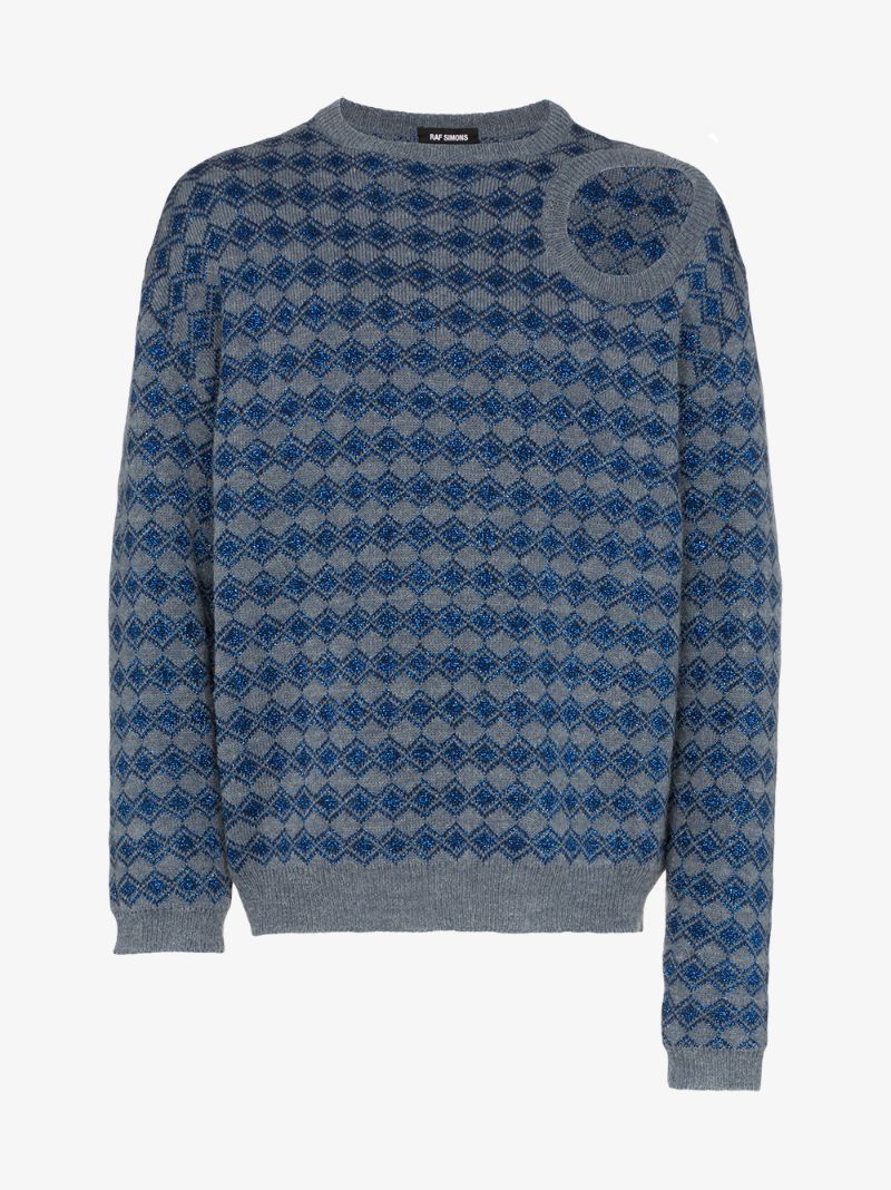 Raf Simons Raf Simons Hole Detail Knitted Jumpe Size US L / EU 52-54 / 3 - 1 Thumbnail