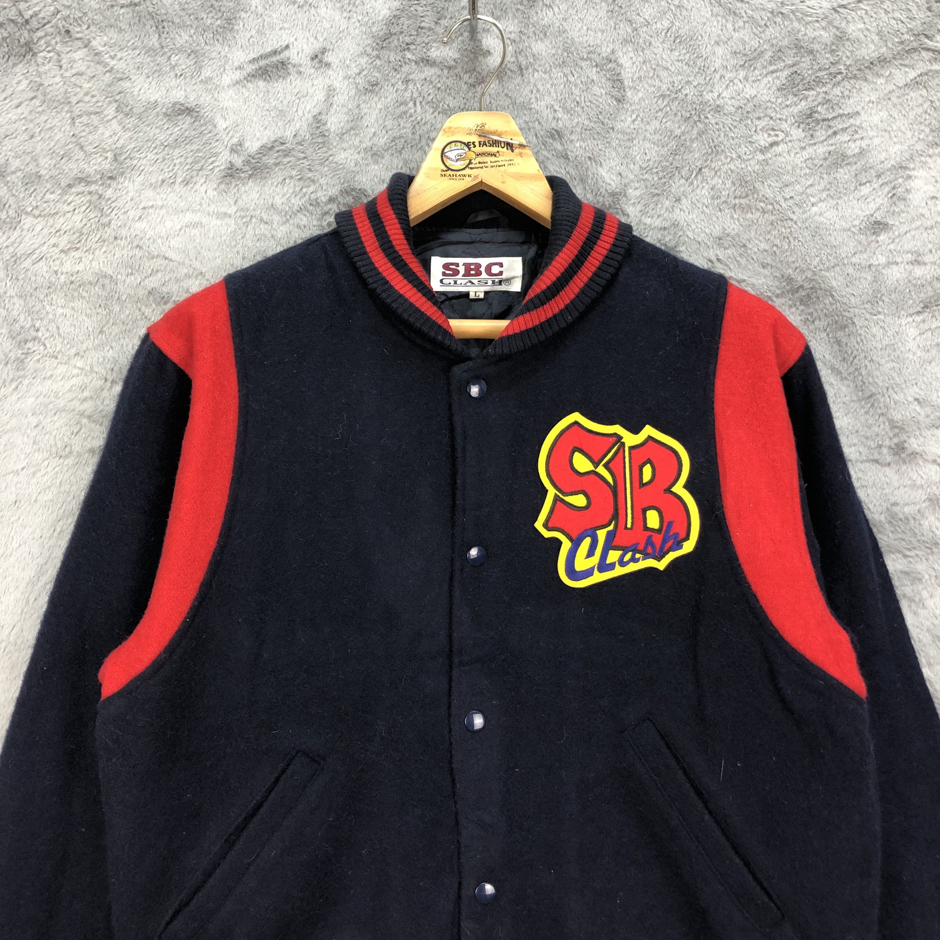 Other SBC CLASH Made in Japan Varsity Jacket #4912-27 Size US L / EU 52-54 / 3 - 2 Thumbnail