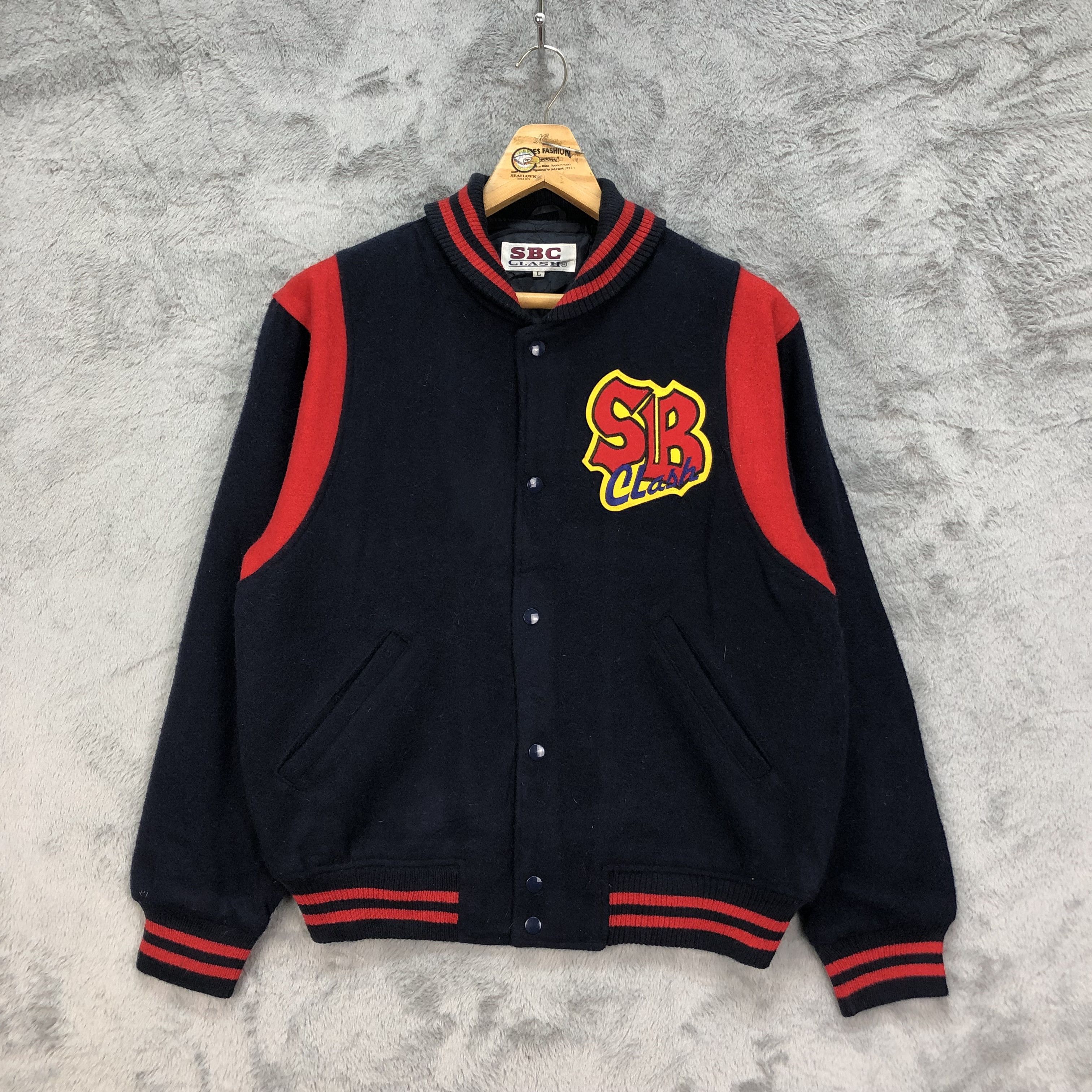 Other SBC CLASH Made in Japan Varsity Jacket #4912-27 Size US L / EU 52-54 / 3 - 1 Thumbnail