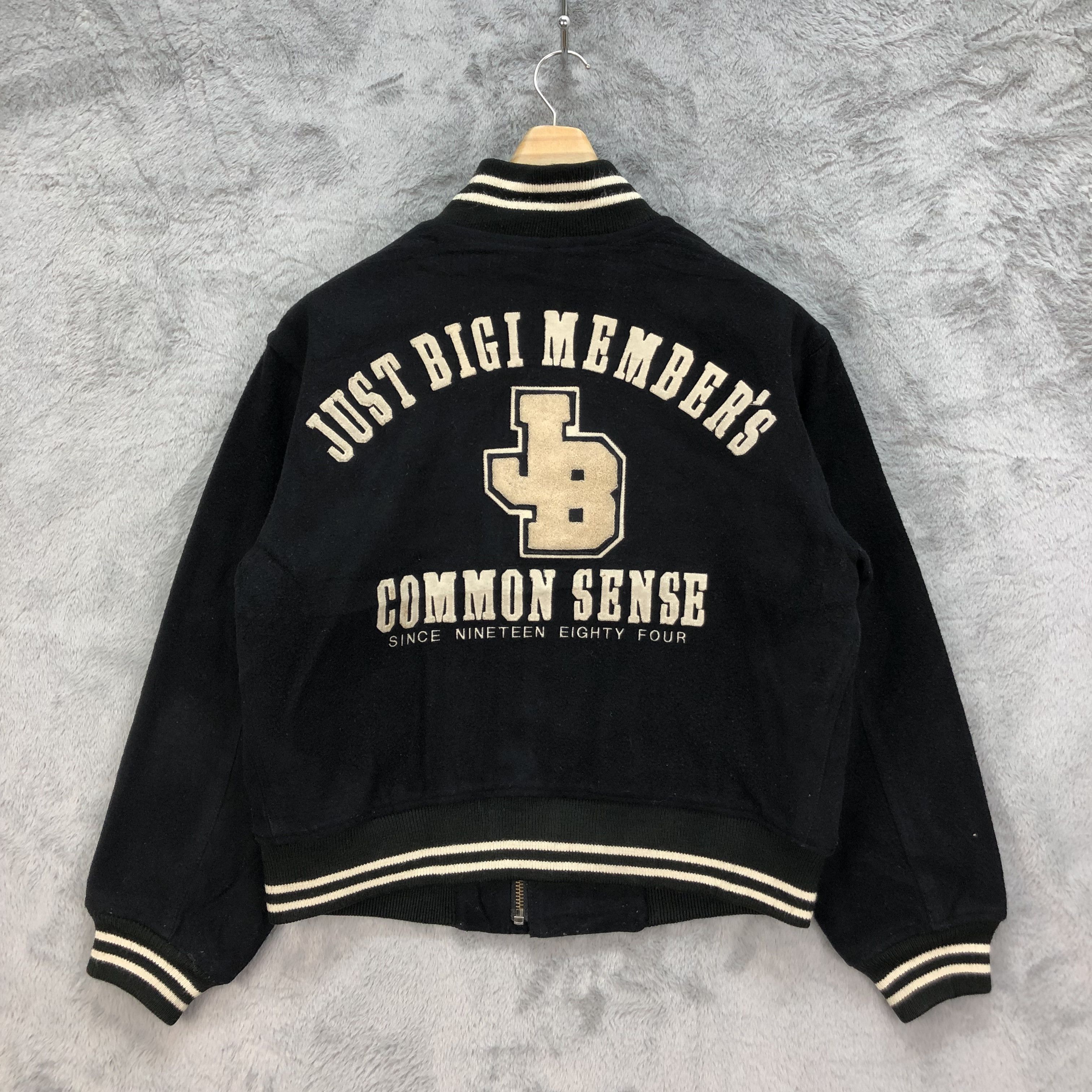 BIGI JUST BIGI Lambs Wool Varsity Jacket #4915-27 Size US M / EU 48-50 / 2 - 1 Thumbnail