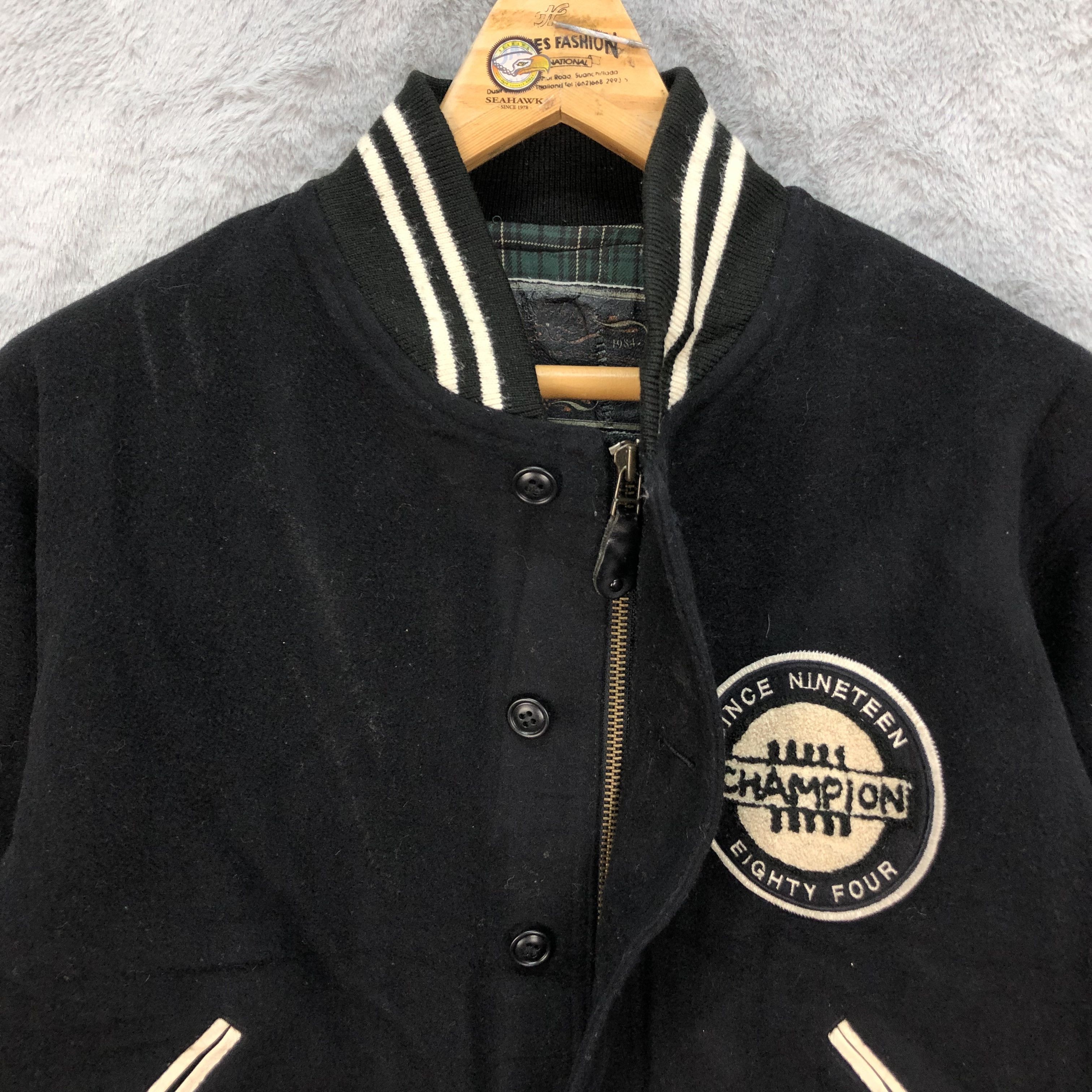 BIGI JUST BIGI Lambs Wool Varsity Jacket #4915-27 Size US M / EU 48-50 / 2 - 9 Thumbnail