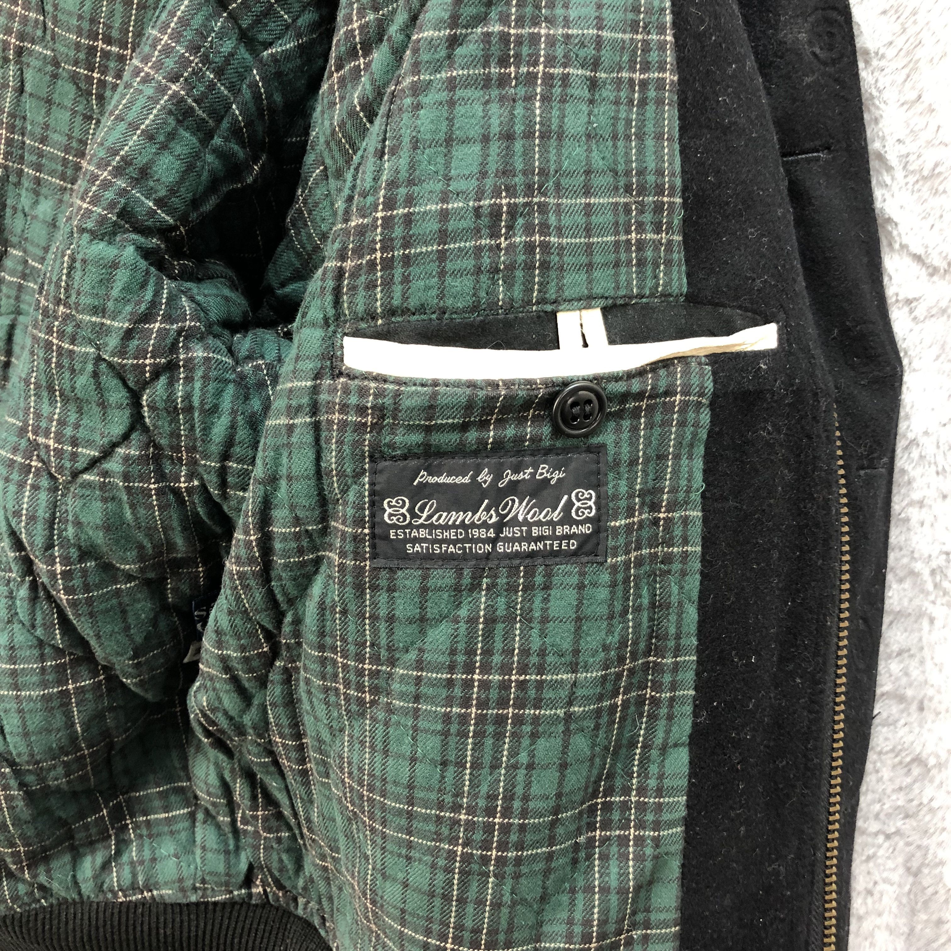 BIGI JUST BIGI Lambs Wool Varsity Jacket #4915-27 Size US M / EU 48-50 / 2 - 12 Thumbnail