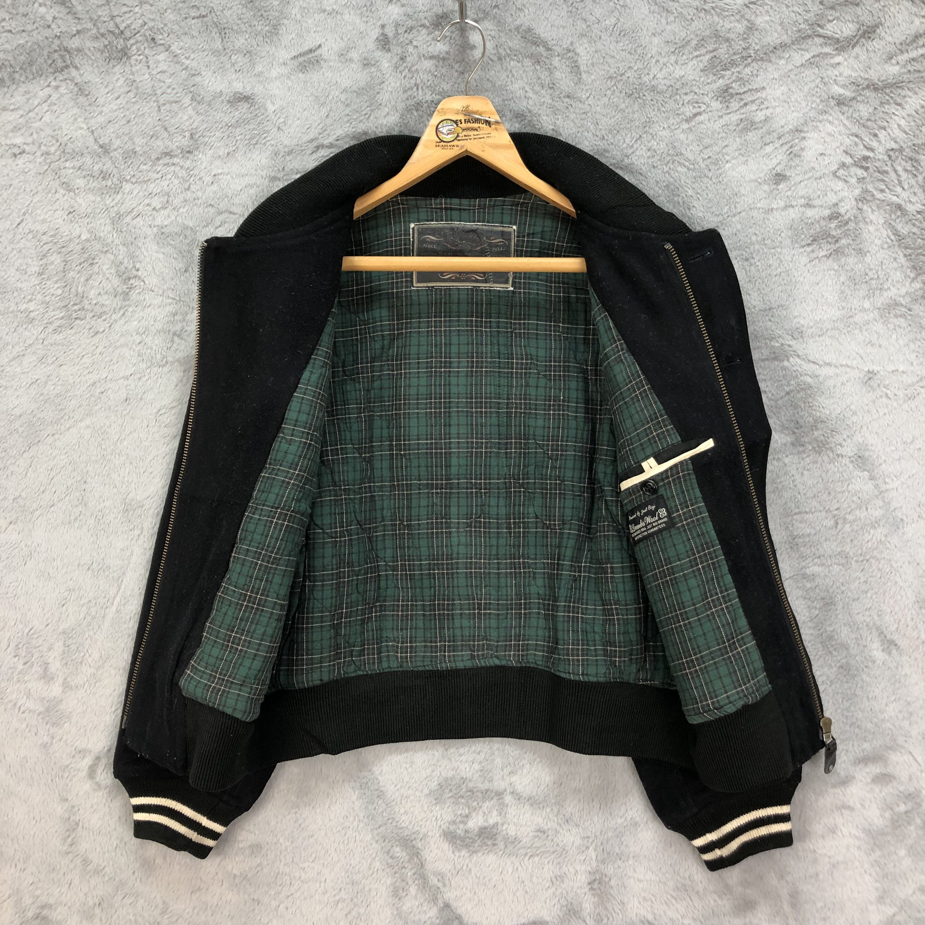 BIGI JUST BIGI Lambs Wool Varsity Jacket #4915-27 Size US M / EU 48-50 / 2 - 10 Thumbnail