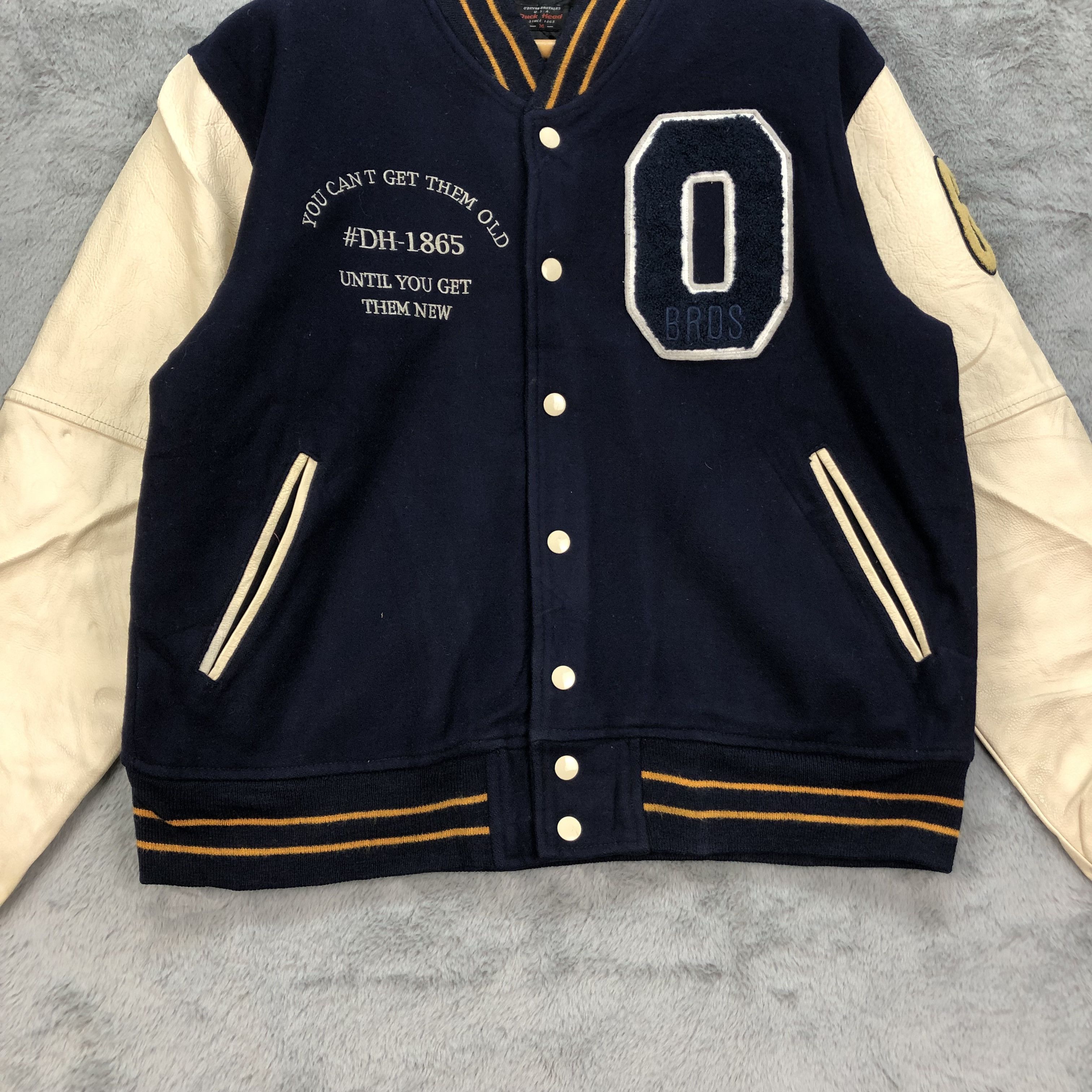 Duck Head O'BRYAN BROS Duck Head Wool Leather Varsity Jacket #4911-27 Size US M / EU 48-50 / 2 - 4 Thumbnail