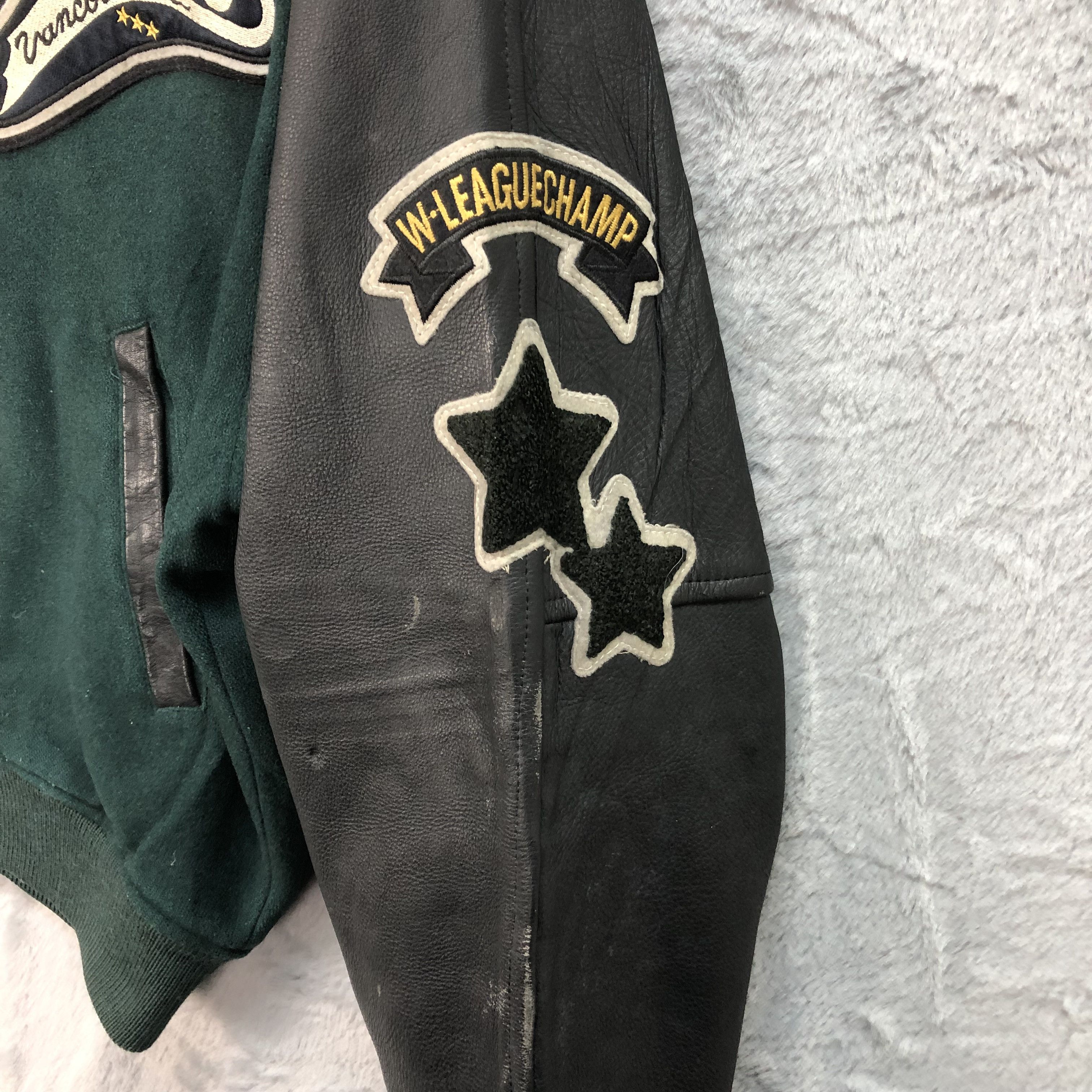 Vintage PATRICS VANCOUVER Sleeve Leather Varsity Jacket #4916-27 Size US L / EU 52-54 / 3 - 10 Thumbnail