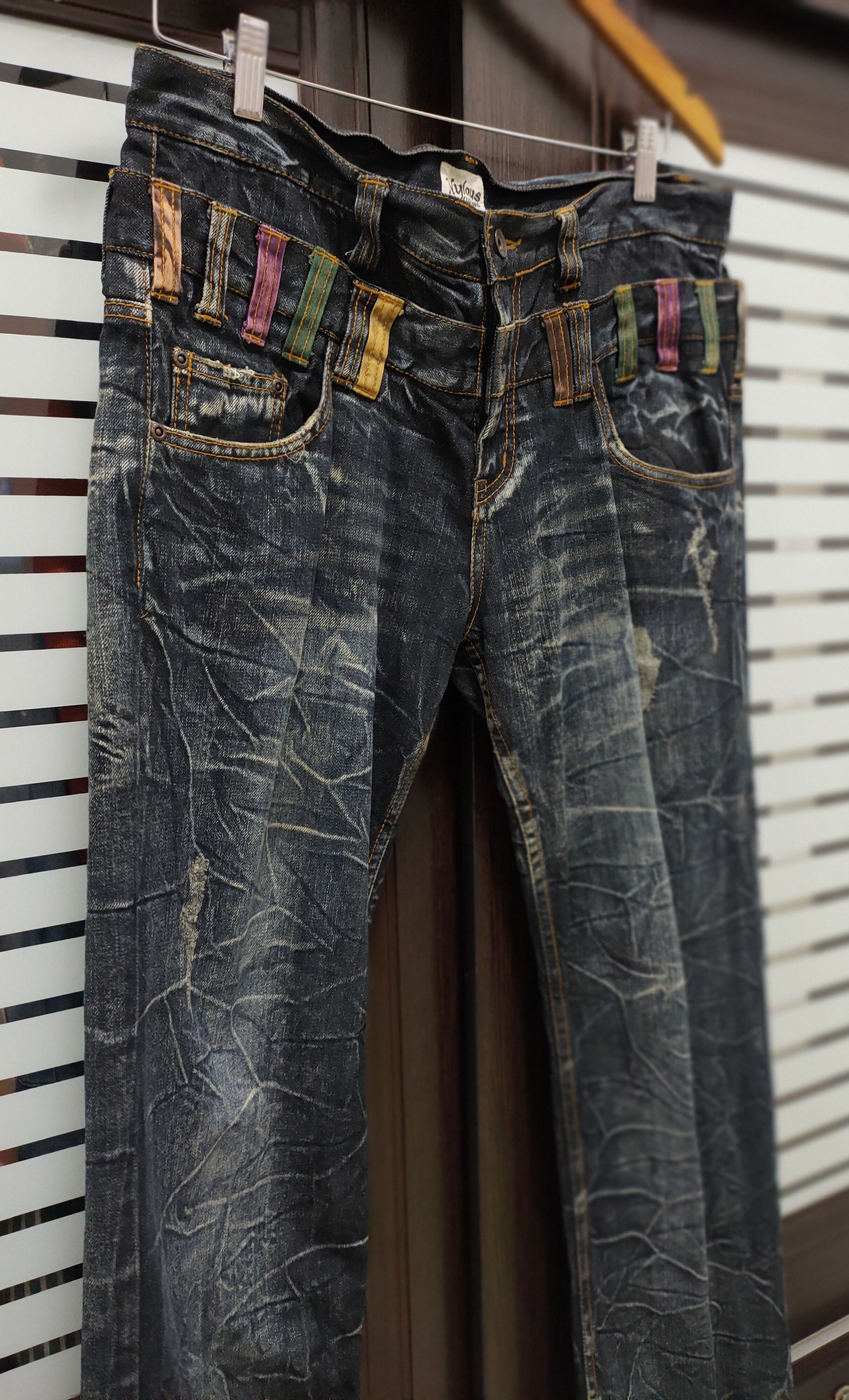 Japanese Brand 🔥Flared🔥Nylous Clothing Double Waist🔥 Size US 35 - 5 Thumbnail