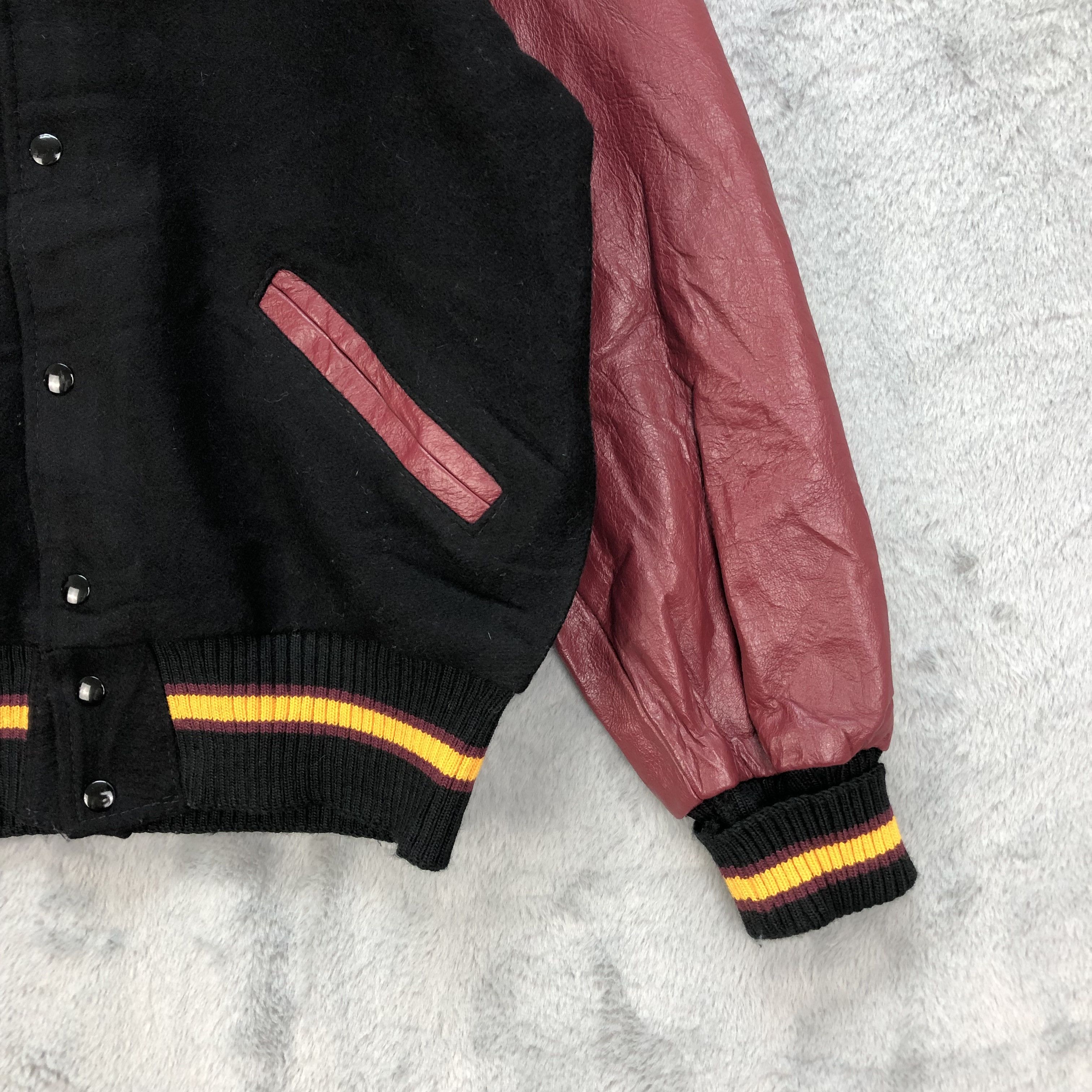 Delong Vintage DeLONG 09 Wool Leather Varsity Jackets #4824-172 Size US L / EU 52-54 / 3 - 6 Thumbnail