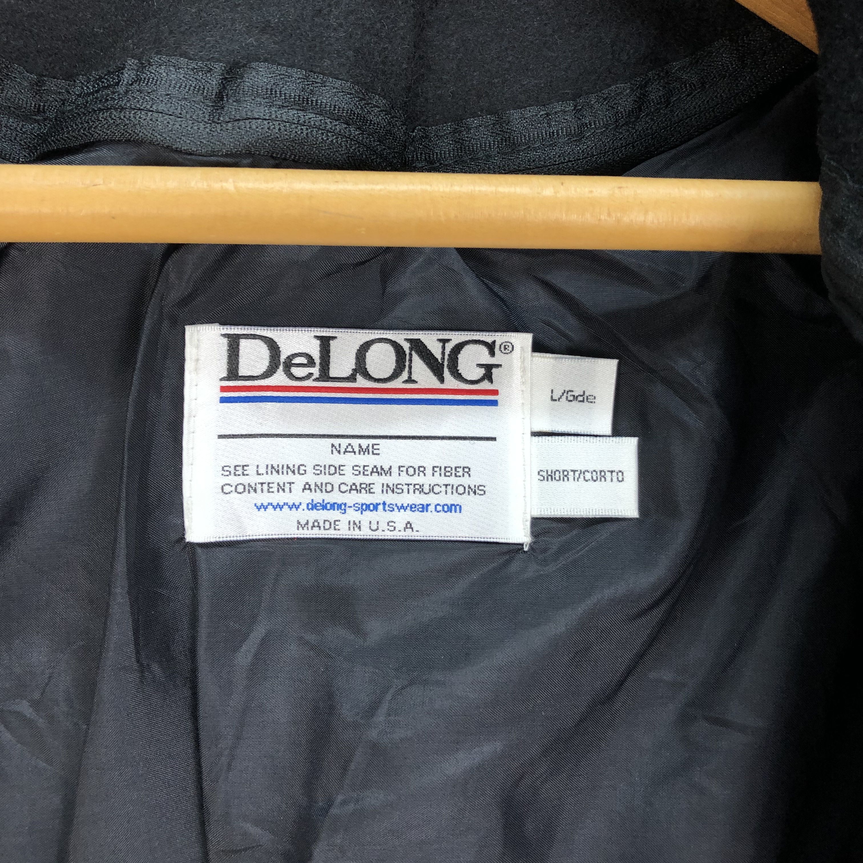 Delong Vintage DeLONG 09 Wool Leather Varsity Jackets #4824-172 Size US L / EU 52-54 / 3 - 8 Thumbnail