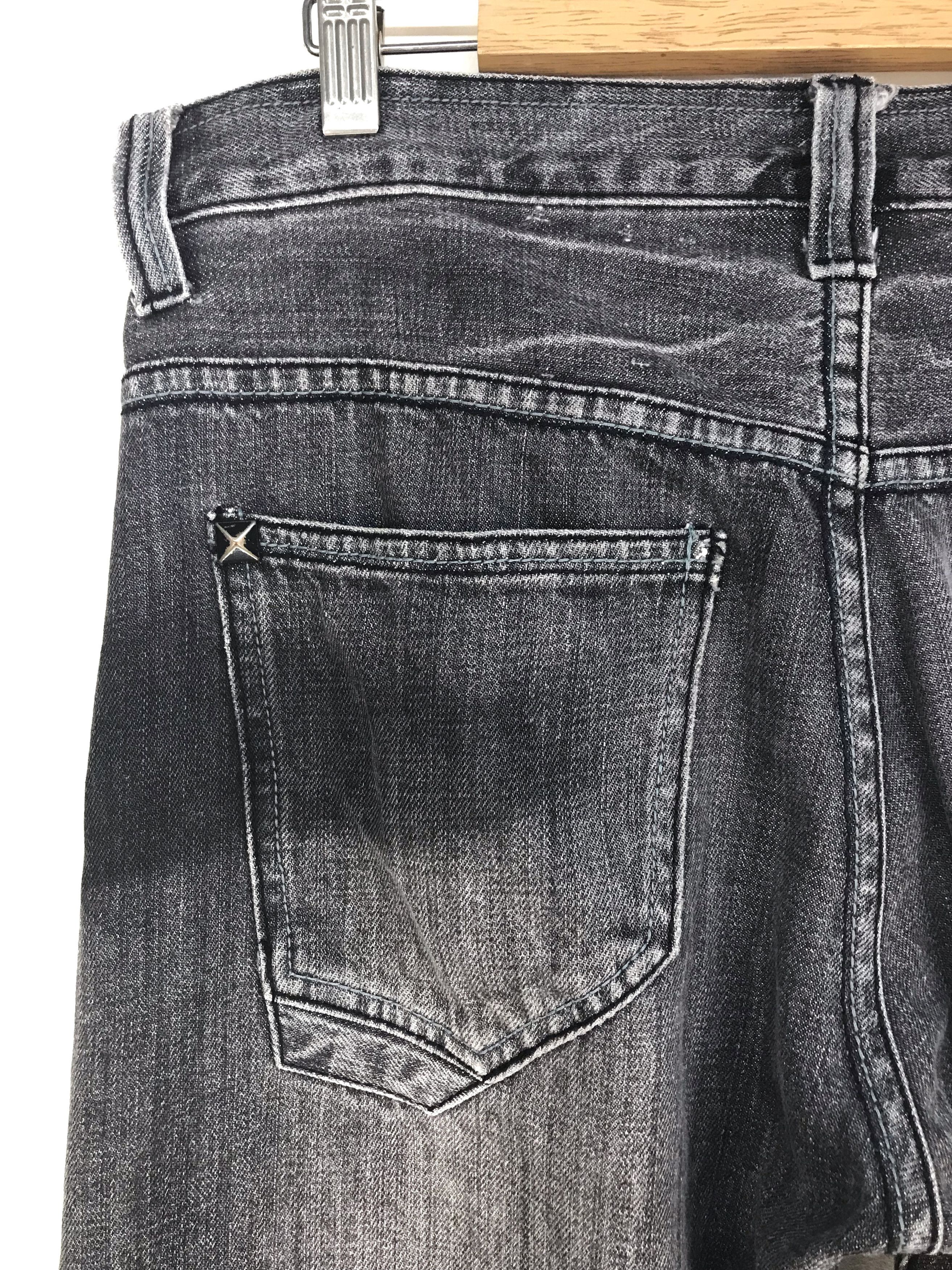 Hysteric Glamour × Undercover Japanese Brand Zippers Patchwork Grunge Kurt Cobain Jeans Size US 34 / EU 50 - 12 Thumbnail