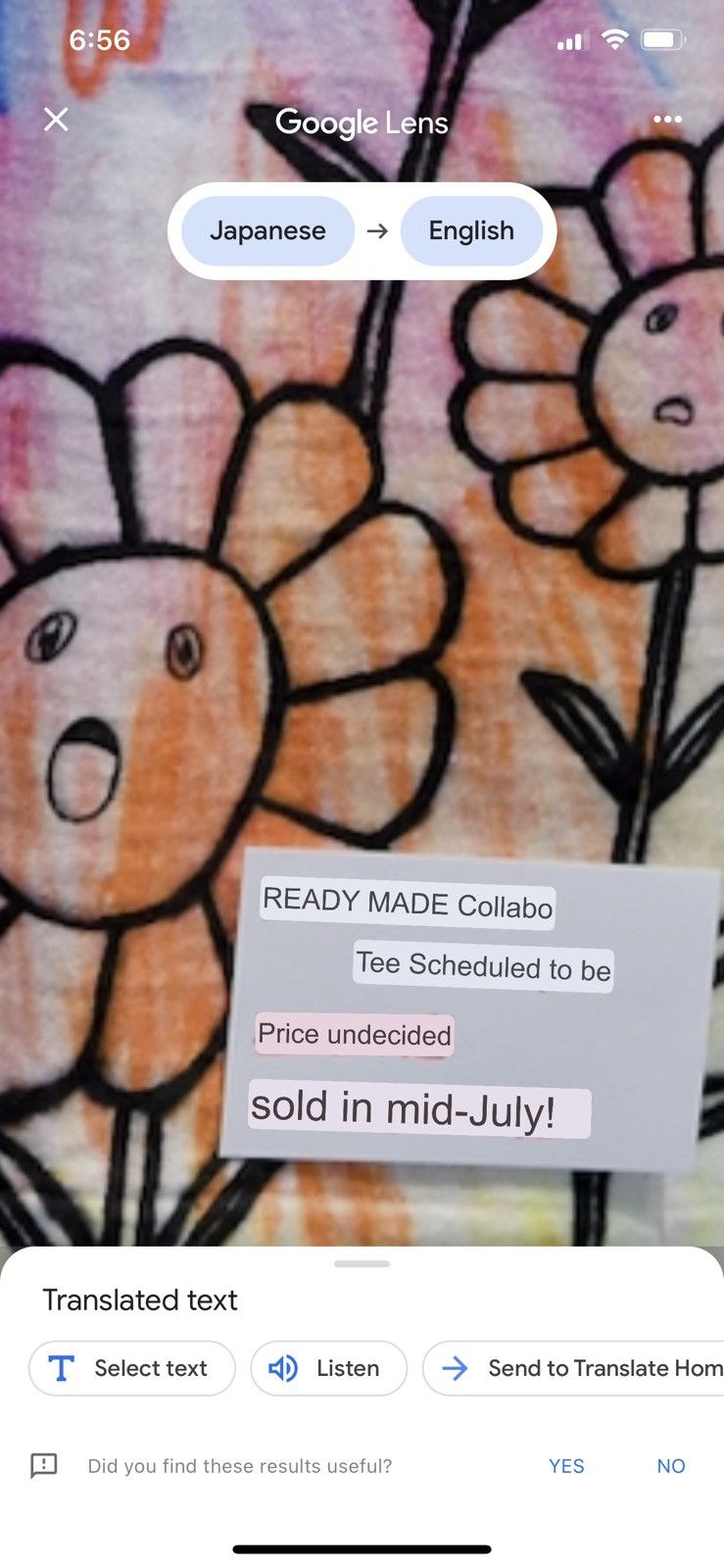 Billie Eilish × READYMADE × Takashi Murakami Readymade Takashi Murakami Billie Ellish Graffiti tee Size US XL / EU 56 / 4 - 14 Thumbnail