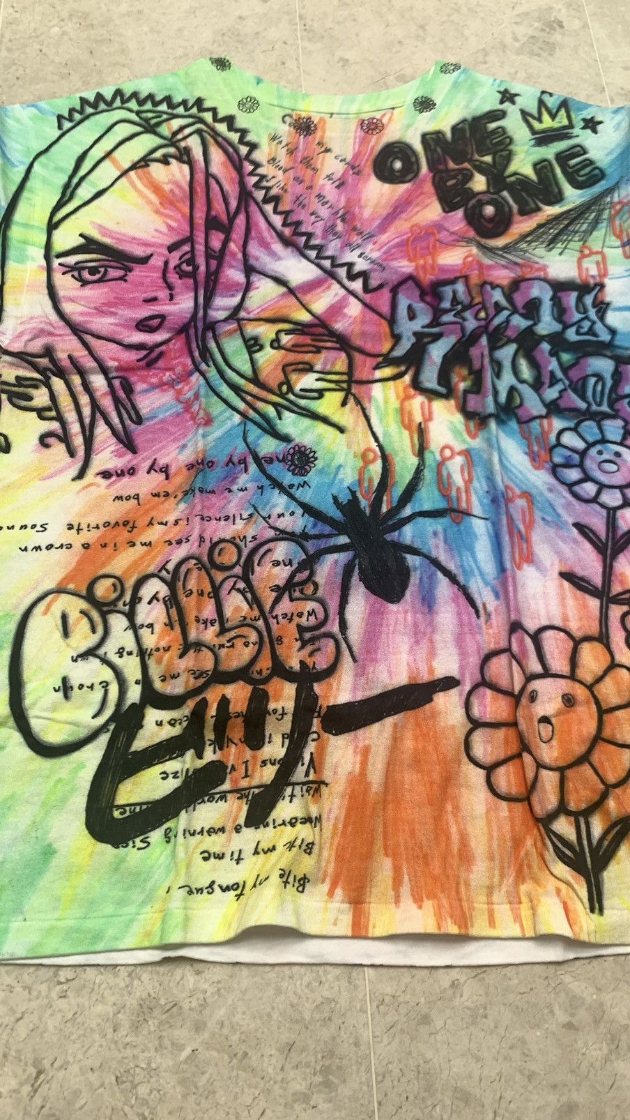 Billie Eilish × READYMADE × Takashi Murakami Readymade Takashi Murakami Billie Ellish Graffiti tee Size US XL / EU 56 / 4 - 6 Thumbnail