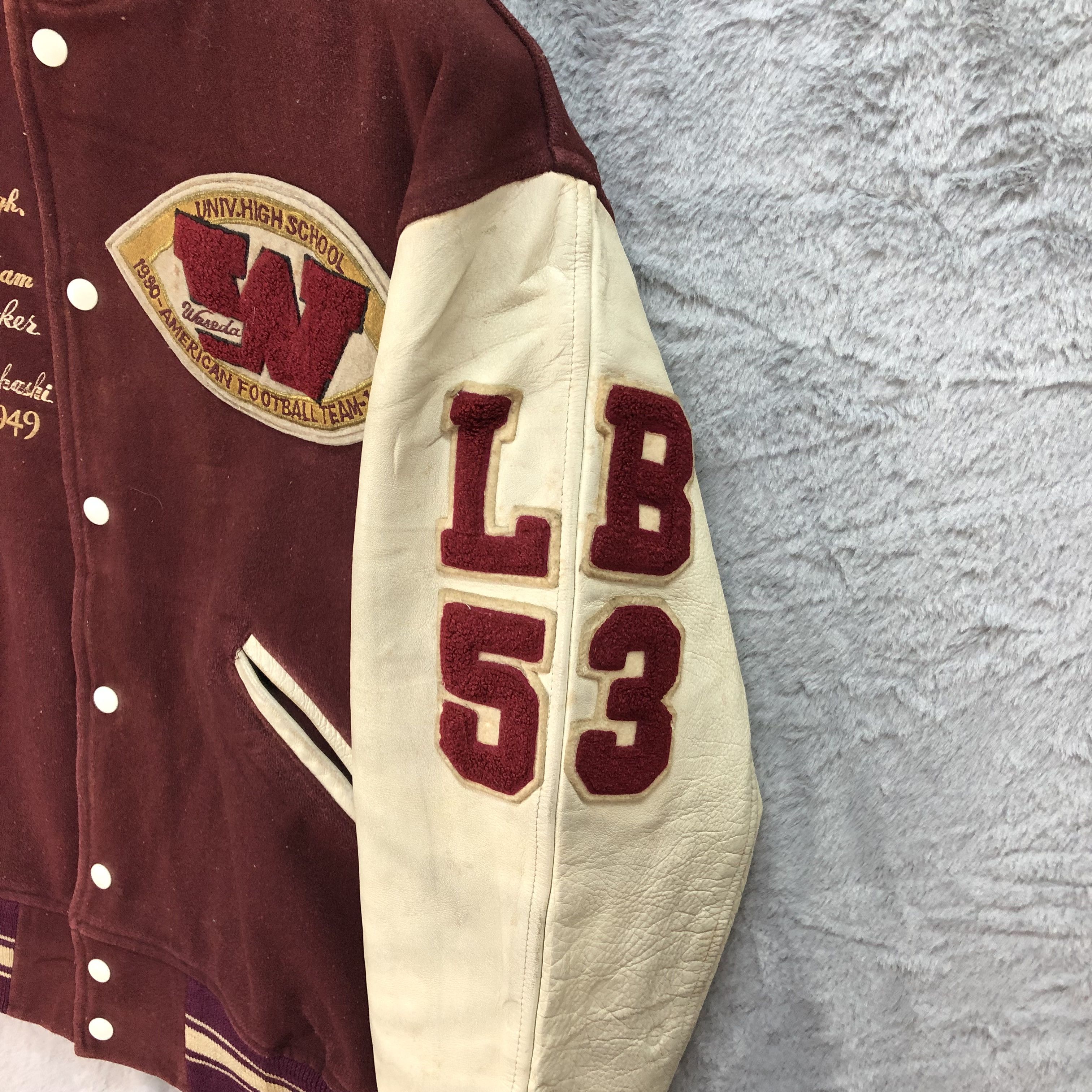 Other Waseda Bears American Football Team Varsity Jacket #4788-169 Size US L / EU 52-54 / 3 - 13 Thumbnail