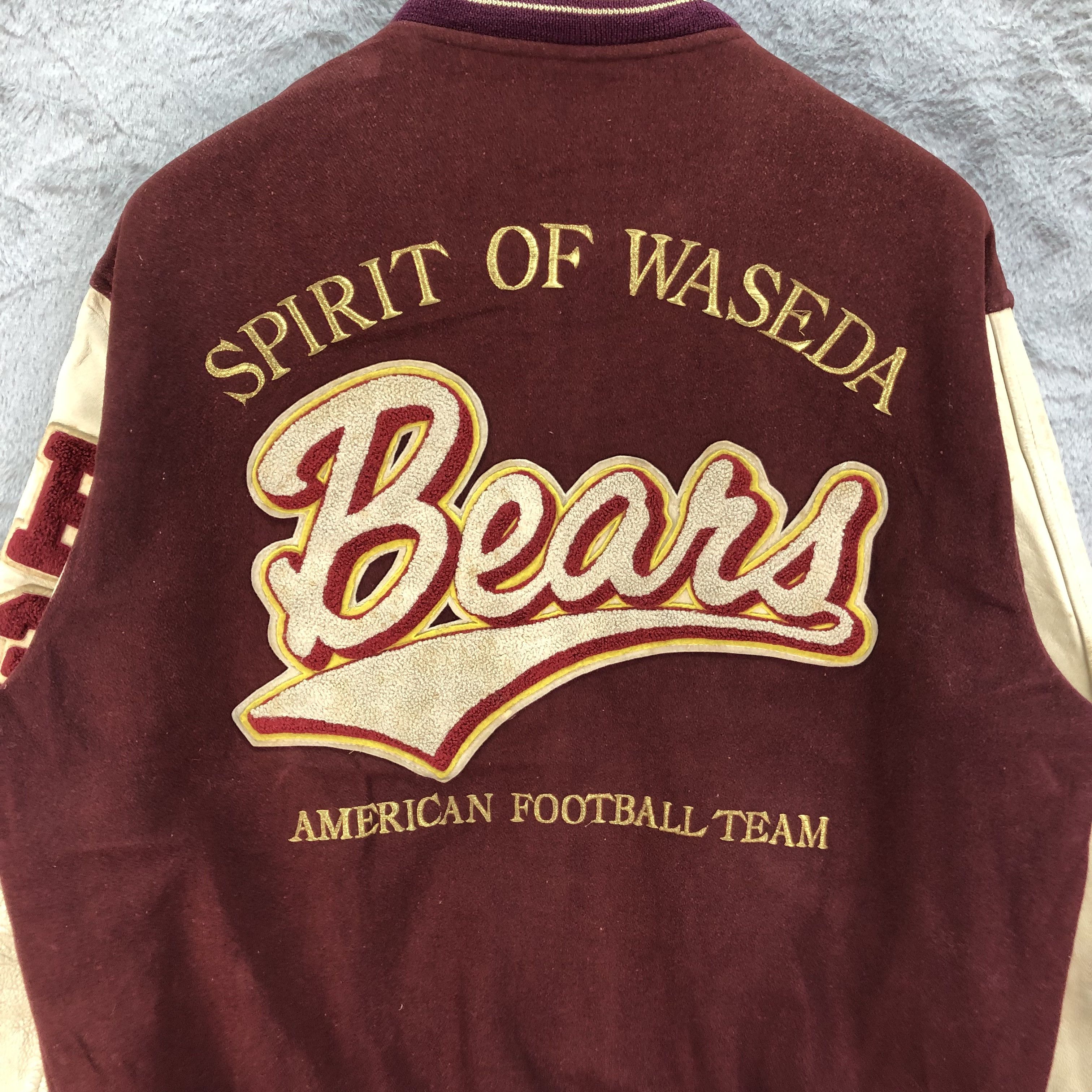 Other Waseda Bears American Football Team Varsity Jacket #4788-169 Size US L / EU 52-54 / 3 - 2 Thumbnail