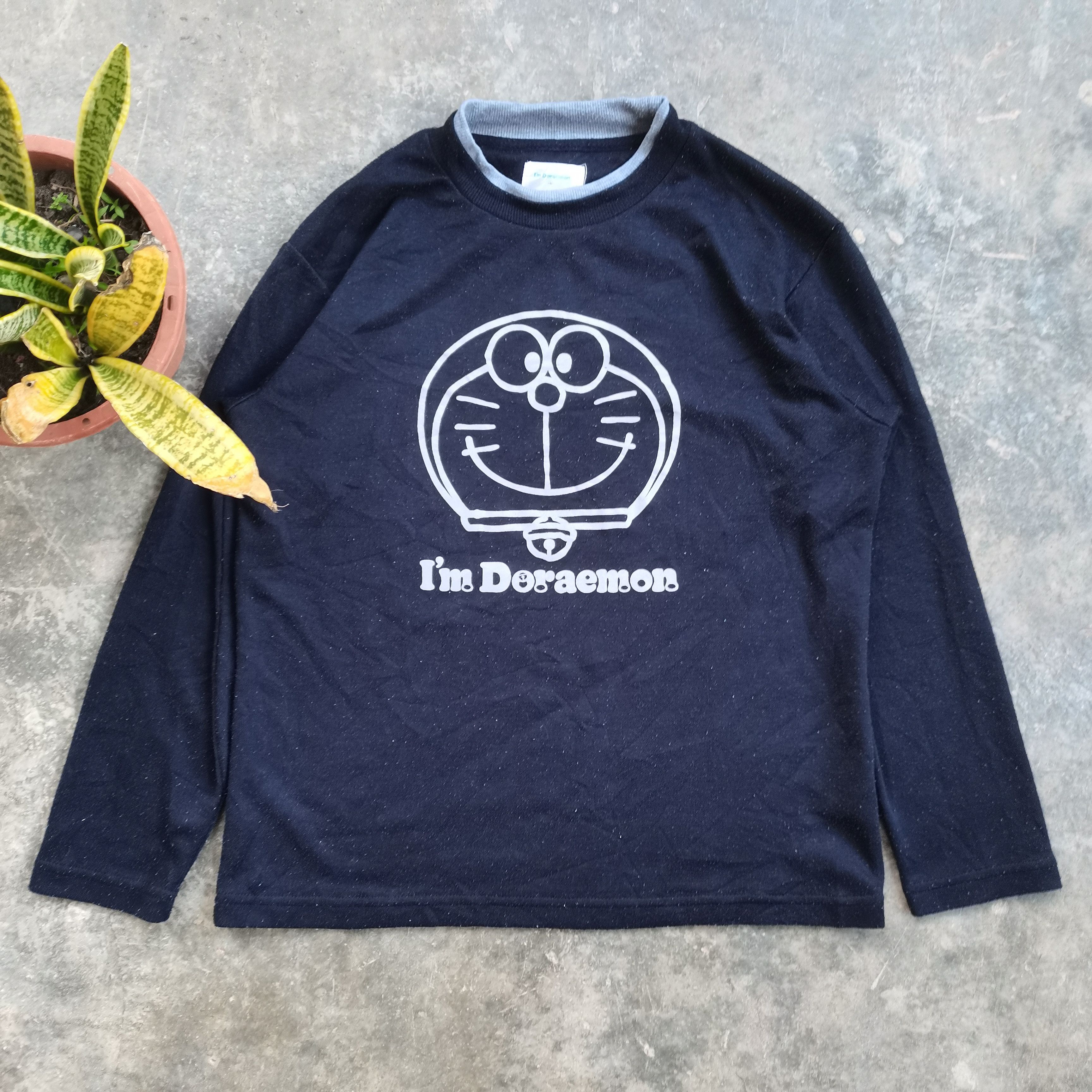 Japanese Brand × Vintage Steals🔥Vintage I'M Doraemon Longsleeve Tshirt Size US M / EU 48-50 / 2 - 1 Thumbnail