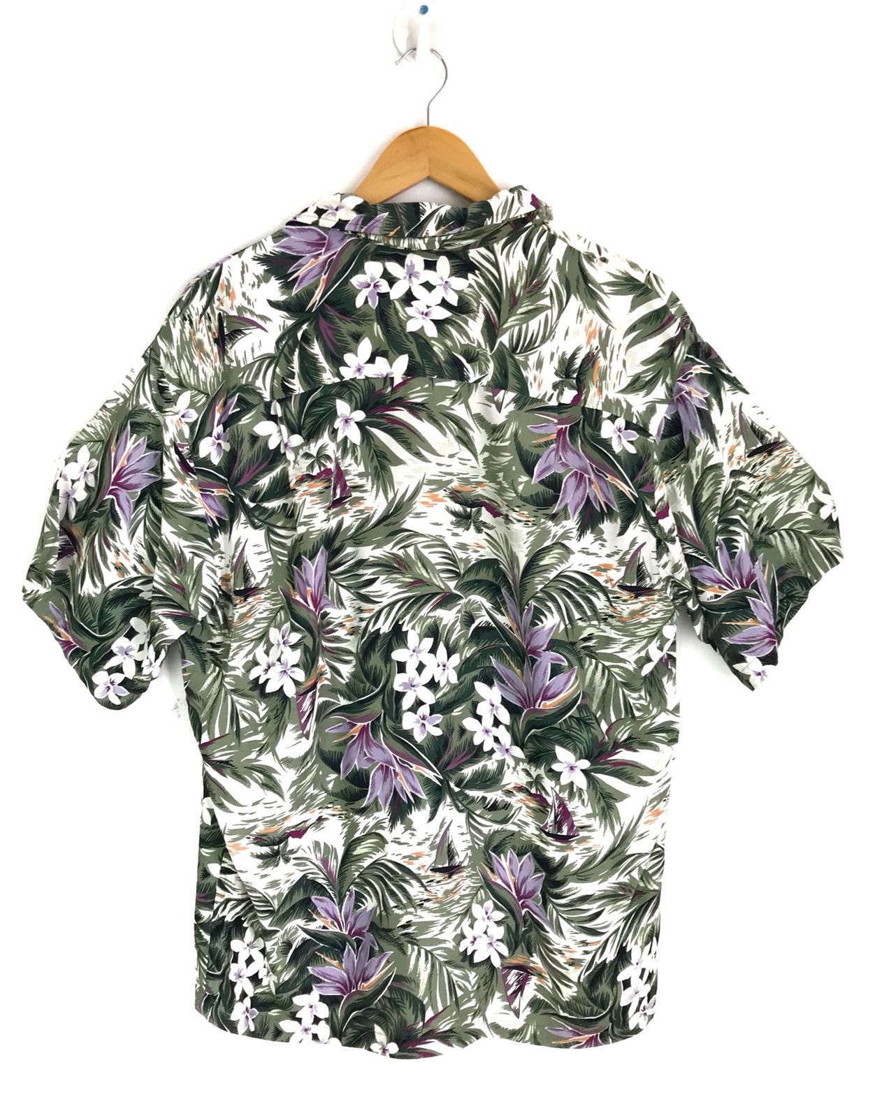 Vintage Vintage HAWAIIAN Reserve Rayon Ship Floral Camp Collar Size US M / EU 48-50 / 2 - 5 Thumbnail
