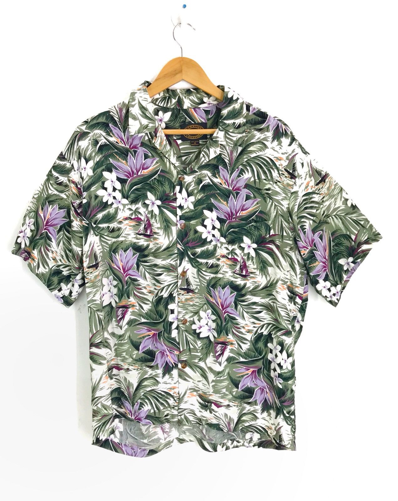 Vintage Vintage HAWAIIAN Reserve Rayon Ship Floral Camp Collar Size US M / EU 48-50 / 2 - 1 Thumbnail
