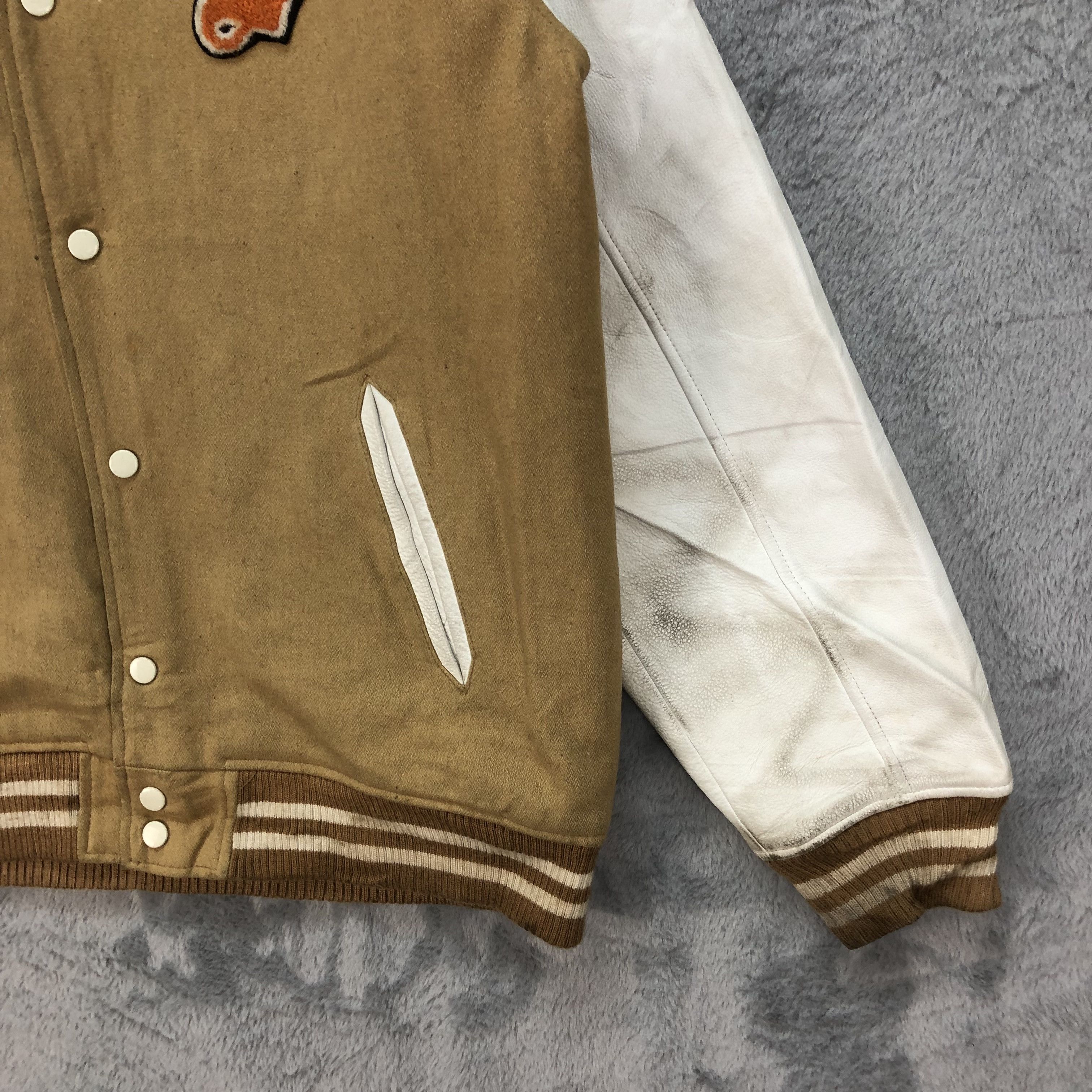 Quiksilver Quiksilver Boardriding Company Wool Leather Varsity 4839-173 Size US L / EU 52-54 / 3 - 12 Thumbnail