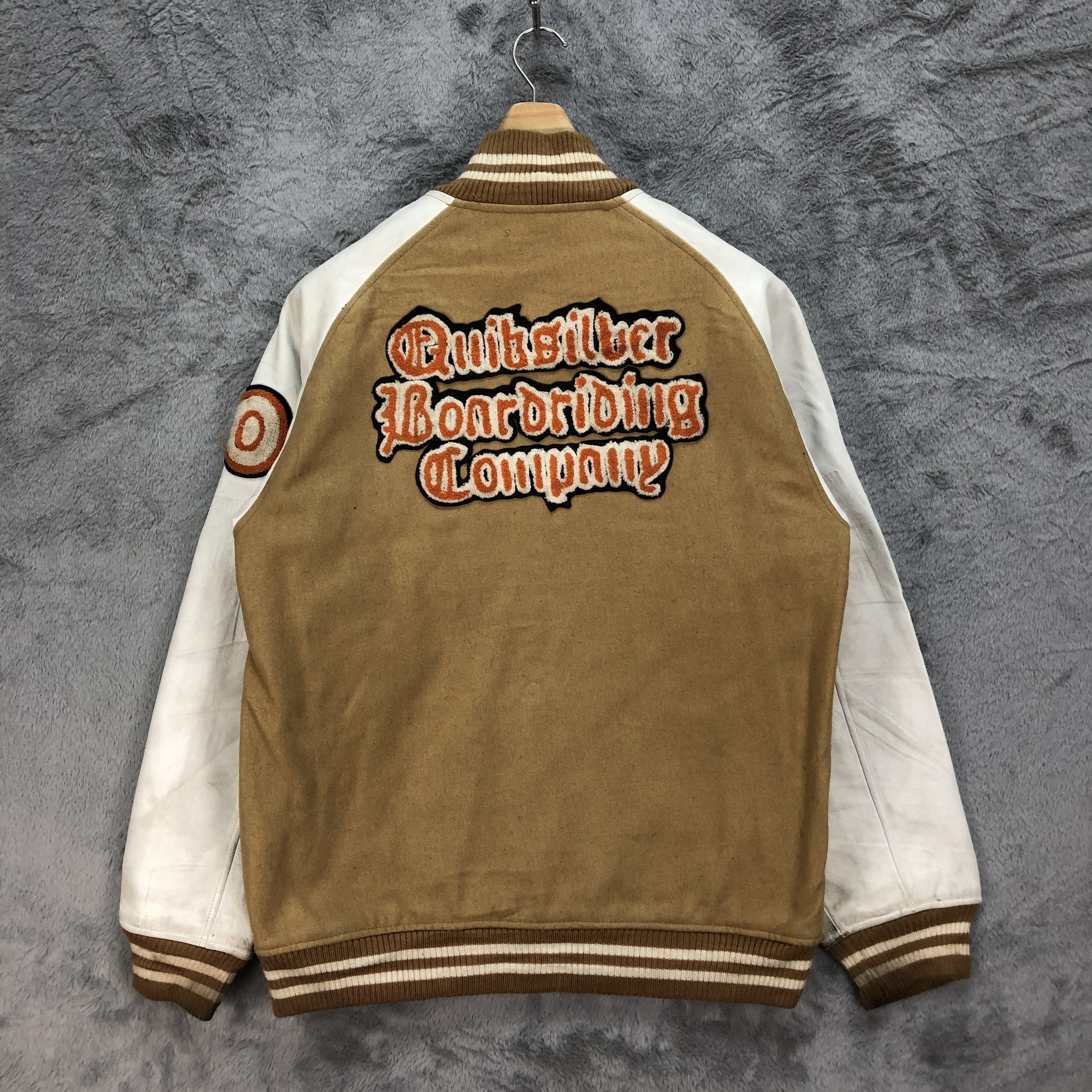 Quiksilver Quiksilver Boardriding Company Wool Leather Varsity 4839-173 Size US L / EU 52-54 / 3 - 1 Thumbnail
