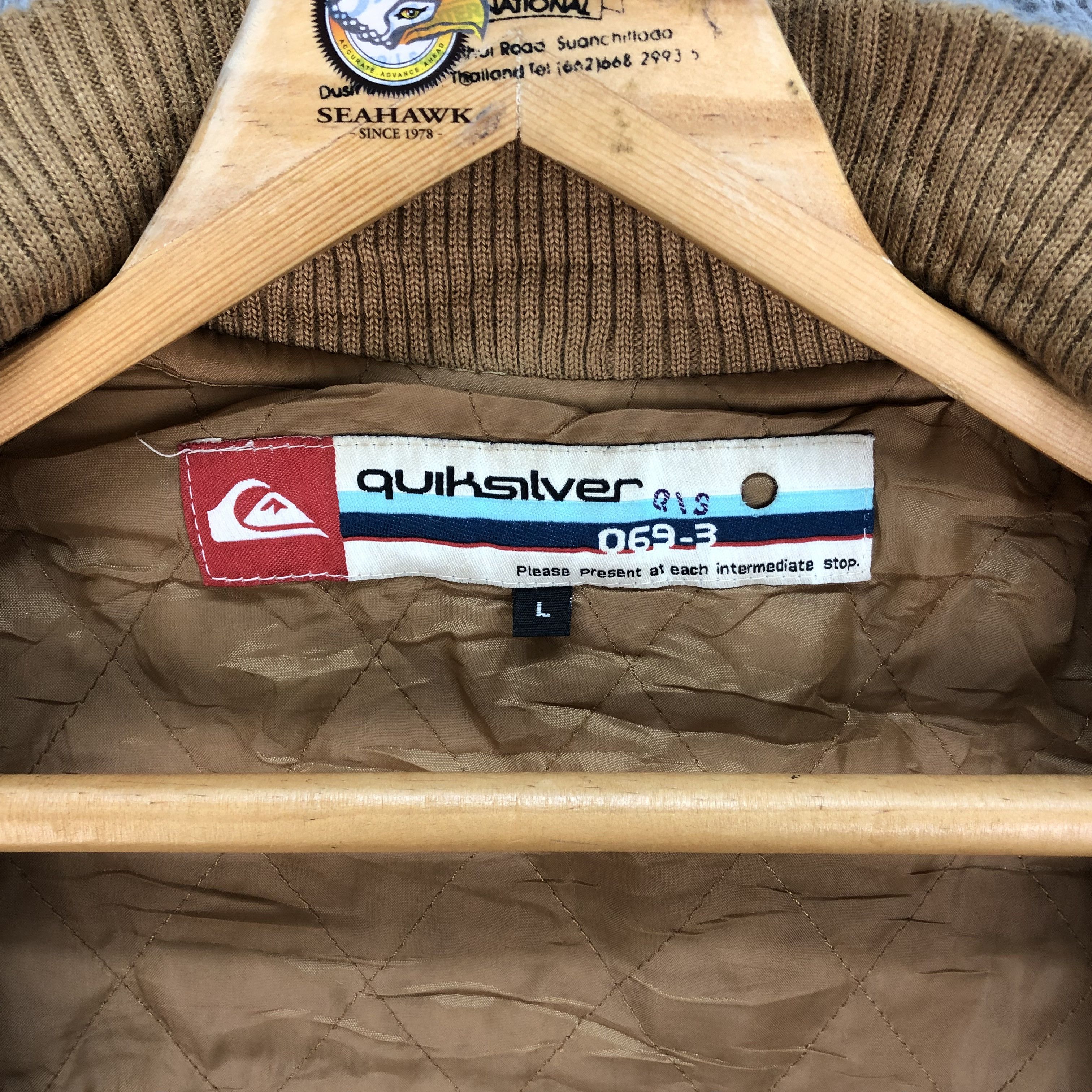 Quiksilver Quiksilver Boardriding Company Wool Leather Varsity 4839-173 Size US L / EU 52-54 / 3 - 17 Thumbnail