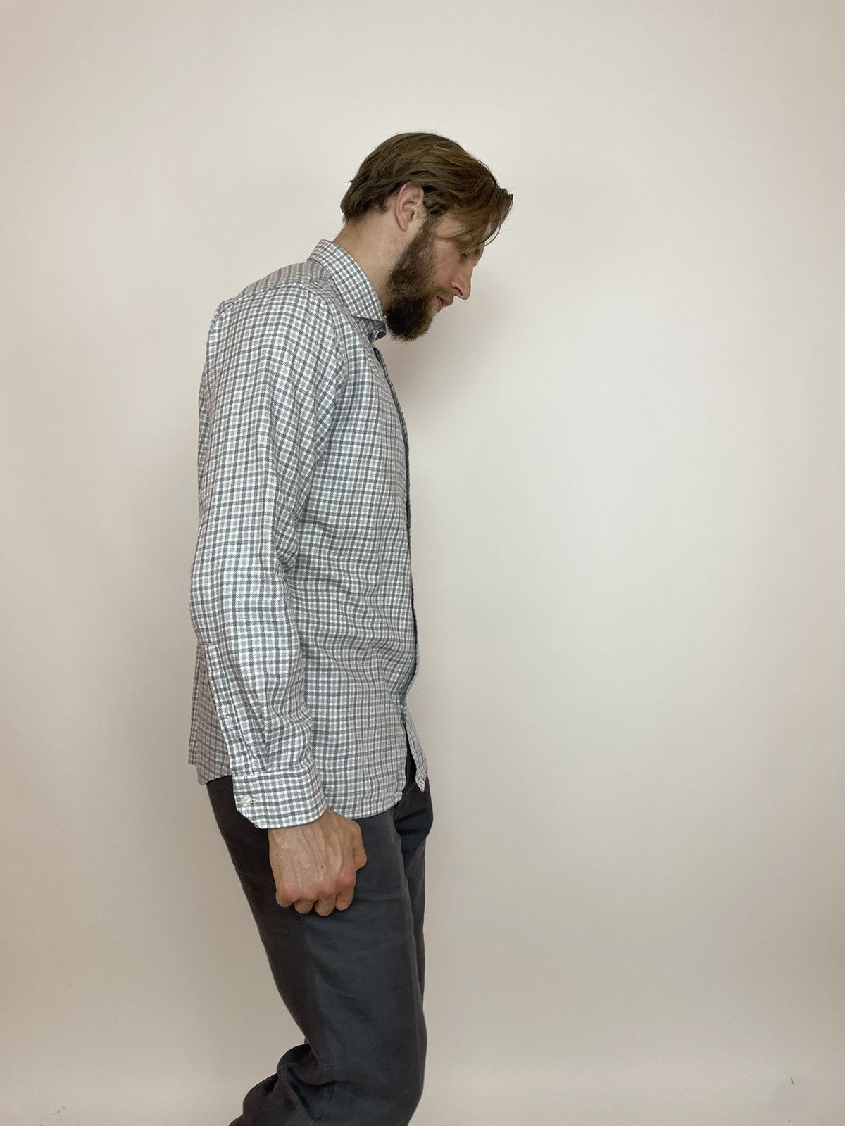 Oscar Jacobson OSCAR JACOBSON Mens dress shirt long dleeve size 45 Size US XL / EU 56 / 4 - 10 Thumbnail