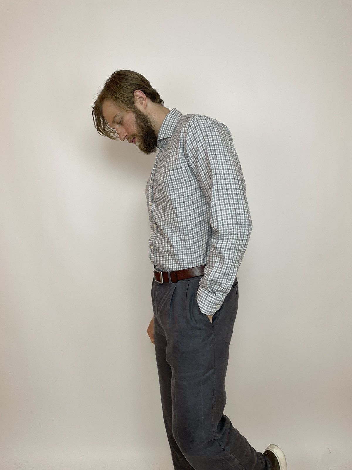 Oscar Jacobson OSCAR JACOBSON Mens dress shirt long dleeve size 45 Size US XL / EU 56 / 4 - 4 Thumbnail