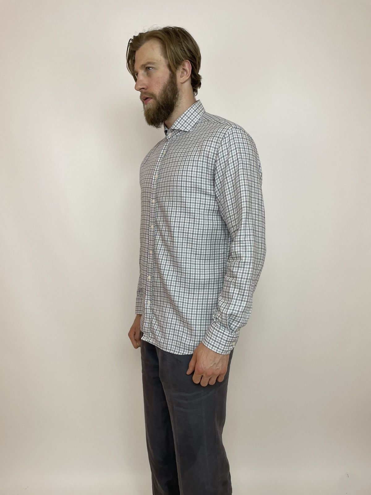 Oscar Jacobson OSCAR JACOBSON Mens dress shirt long dleeve size 45 Size US XL / EU 56 / 4 - 7 Thumbnail