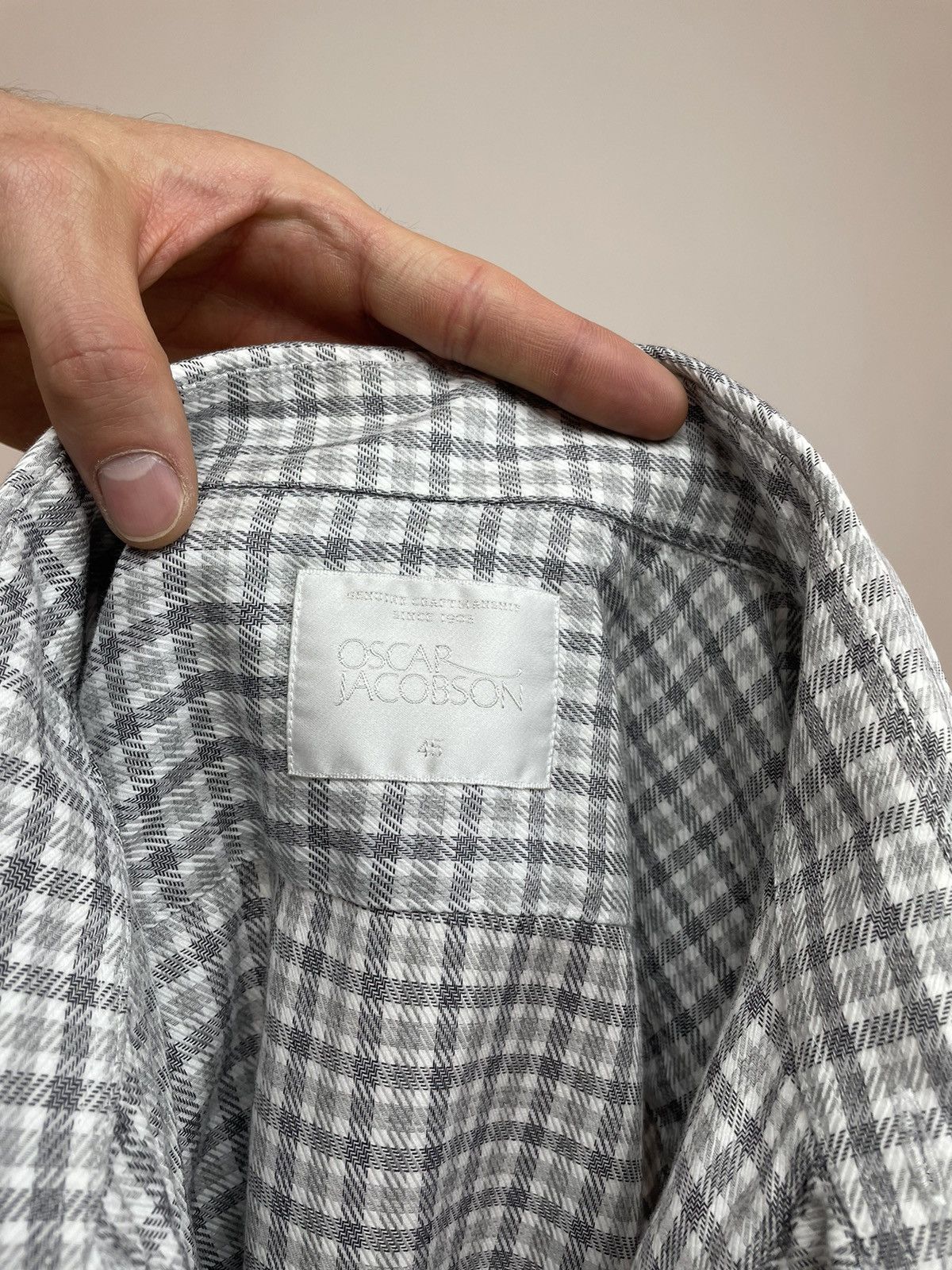 Oscar Jacobson OSCAR JACOBSON Mens dress shirt long dleeve size 45 Size US XL / EU 56 / 4 - 13 Thumbnail