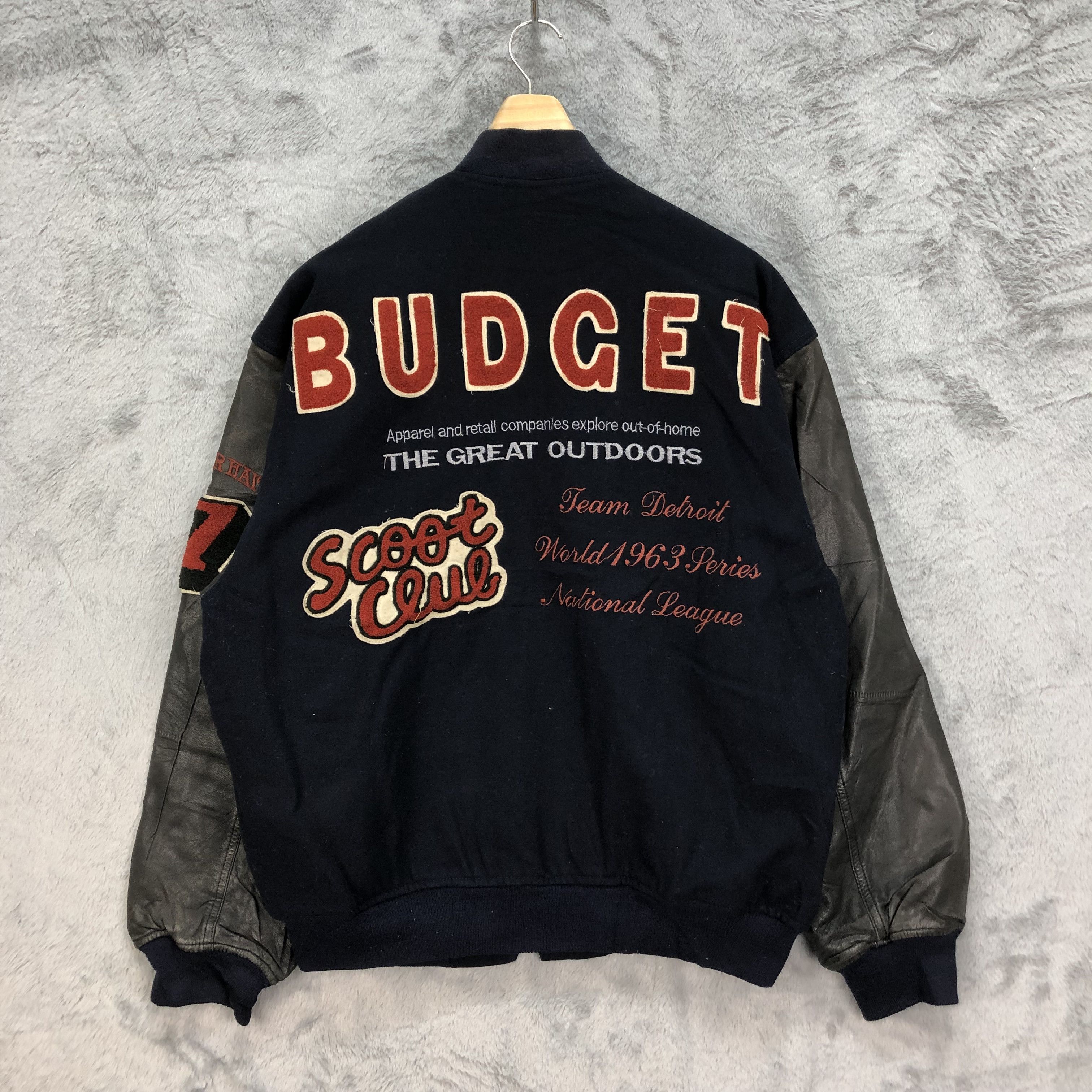 image of Oldvarsitystadium x Varsity Jacket Teamdetroid World 1963 Alligatorhait Neyries Jacket 4920-36 in N