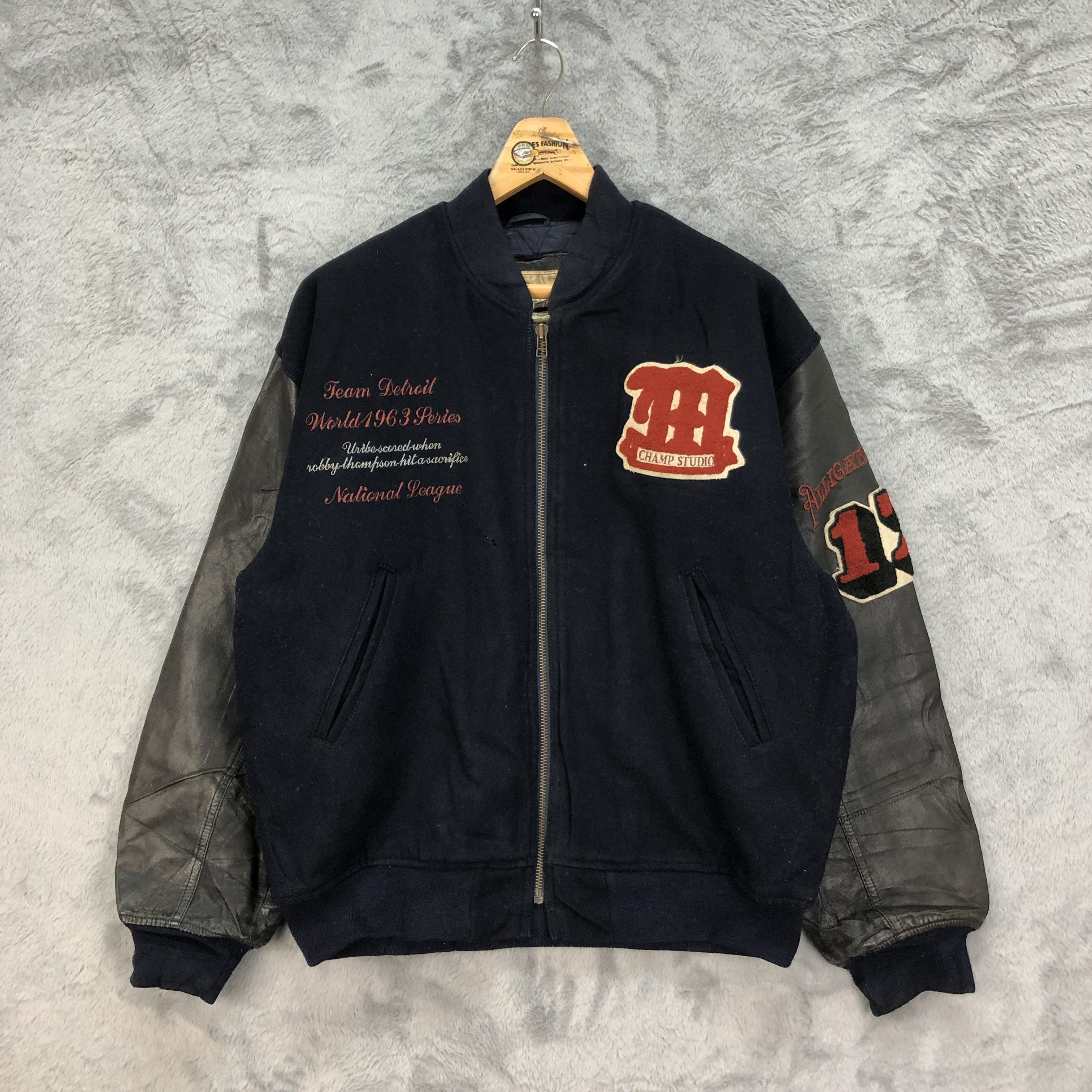Vintage TeamDetroid World 1963 ALLIGATORHAIT NEYRIES Jacket #4920-36 Size US XL / EU 56 / 4 - 3 Thumbnail