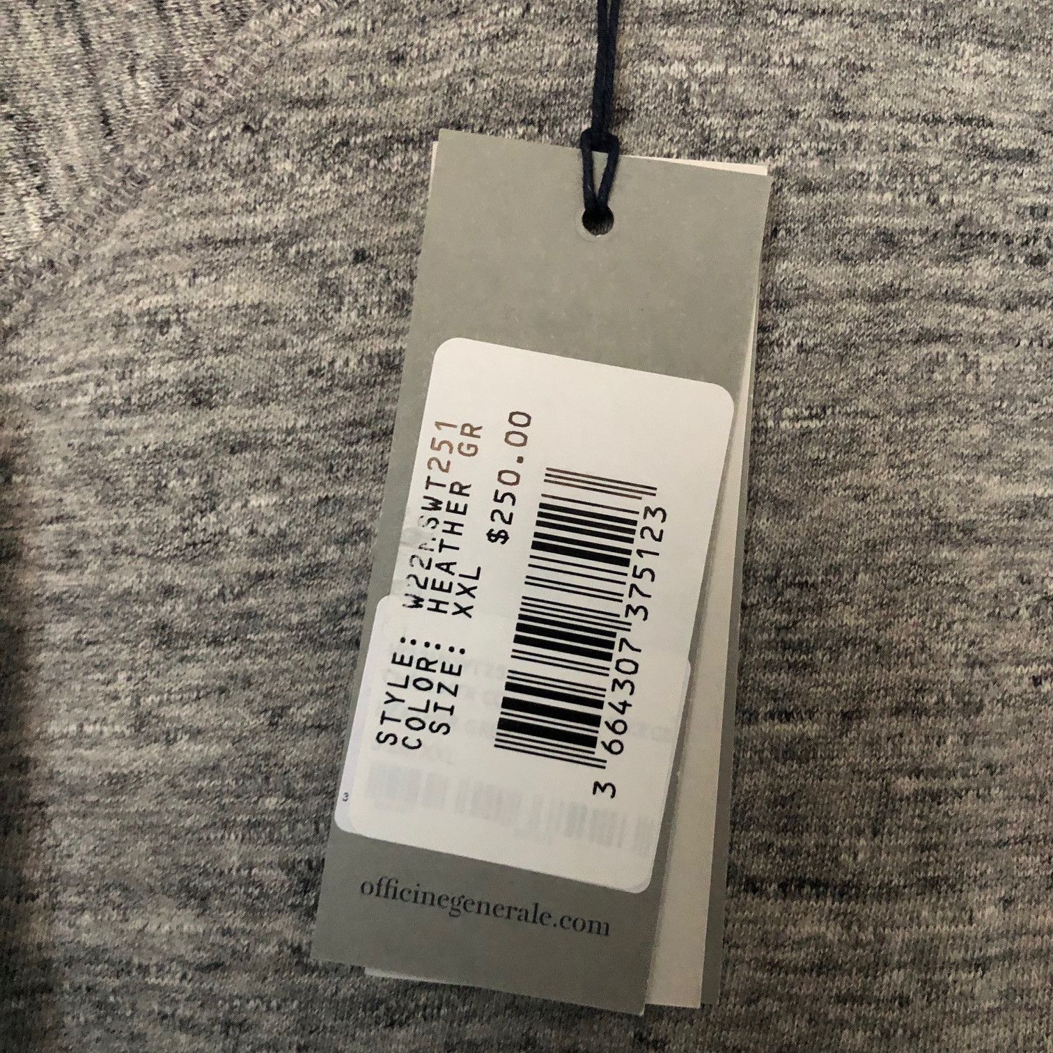 Officine Generale OFFICINE GENERALE Chris Loopback Sweatshirt Size US XXL / EU 58 / 5 - 3 Thumbnail